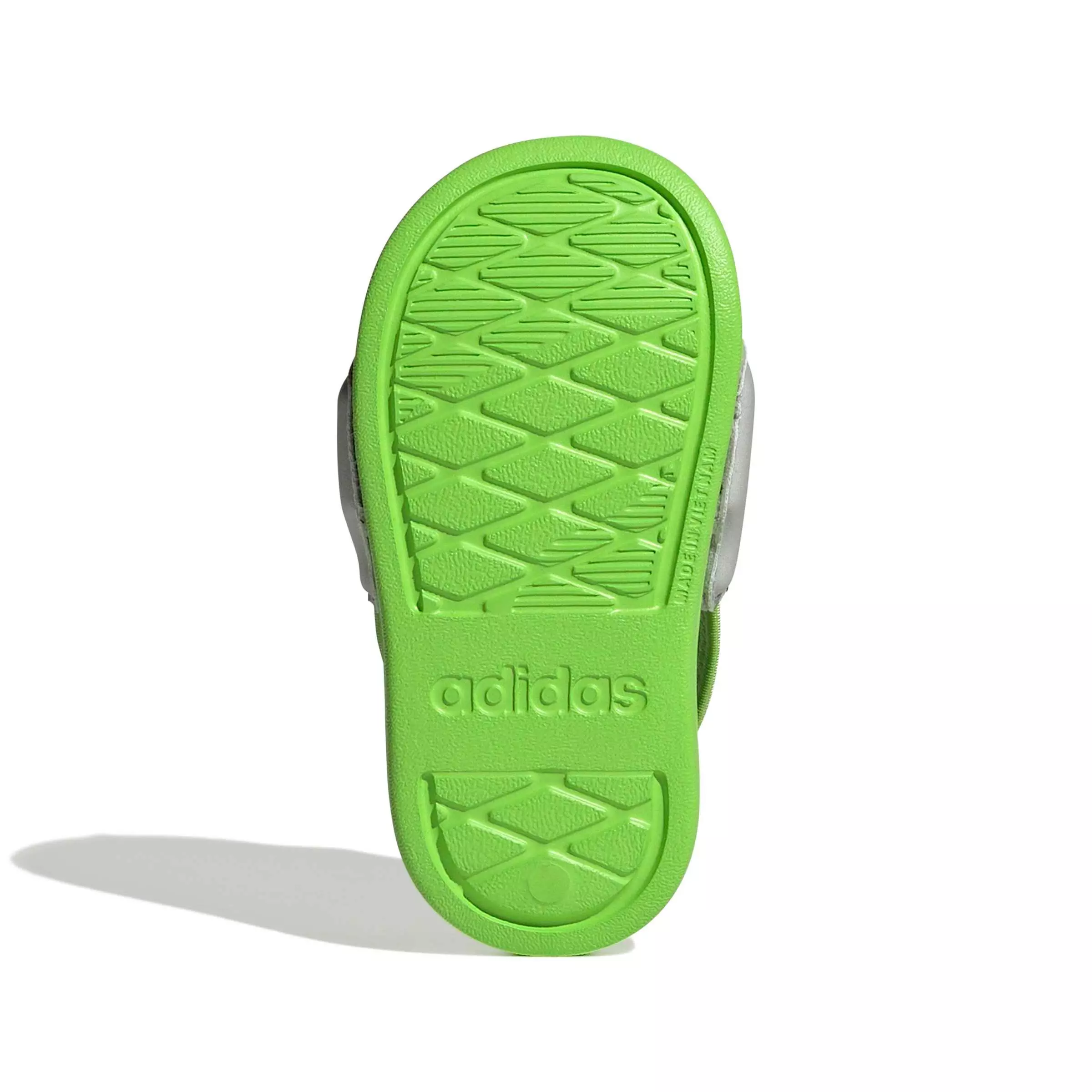 adidas Pixar Toy Story Adilette Estrap "Semi Solar Green/Purple Burst/Grey Two" Infant Boys' Slide - GREEN/PURPLE/GREY
