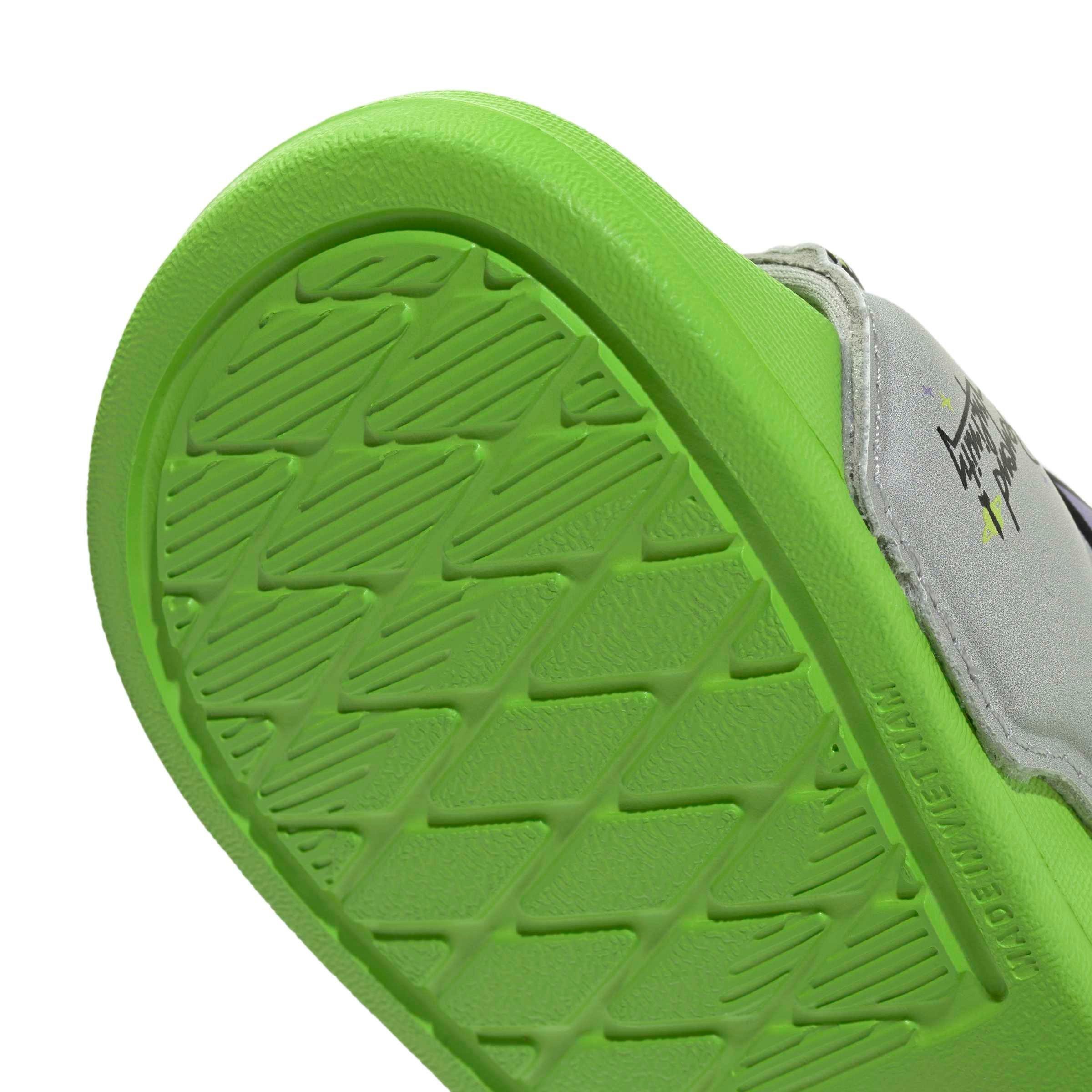 adidas Pixar Toy Story Adilette Estrap "Semi Solar Green/Purple Burst/Grey Two" Infant Boys' Slide - GREEN/PURPLE/GREY Thumbnail View 8
