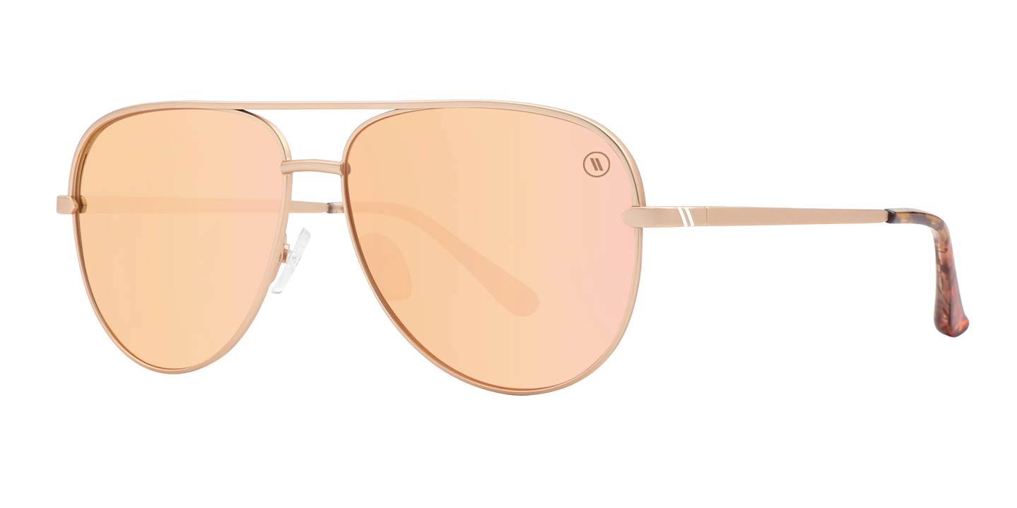 Blenders Shadow Flirt Wagon Polarized Mirrored Sunglasses - PINK Thumbnail View 1