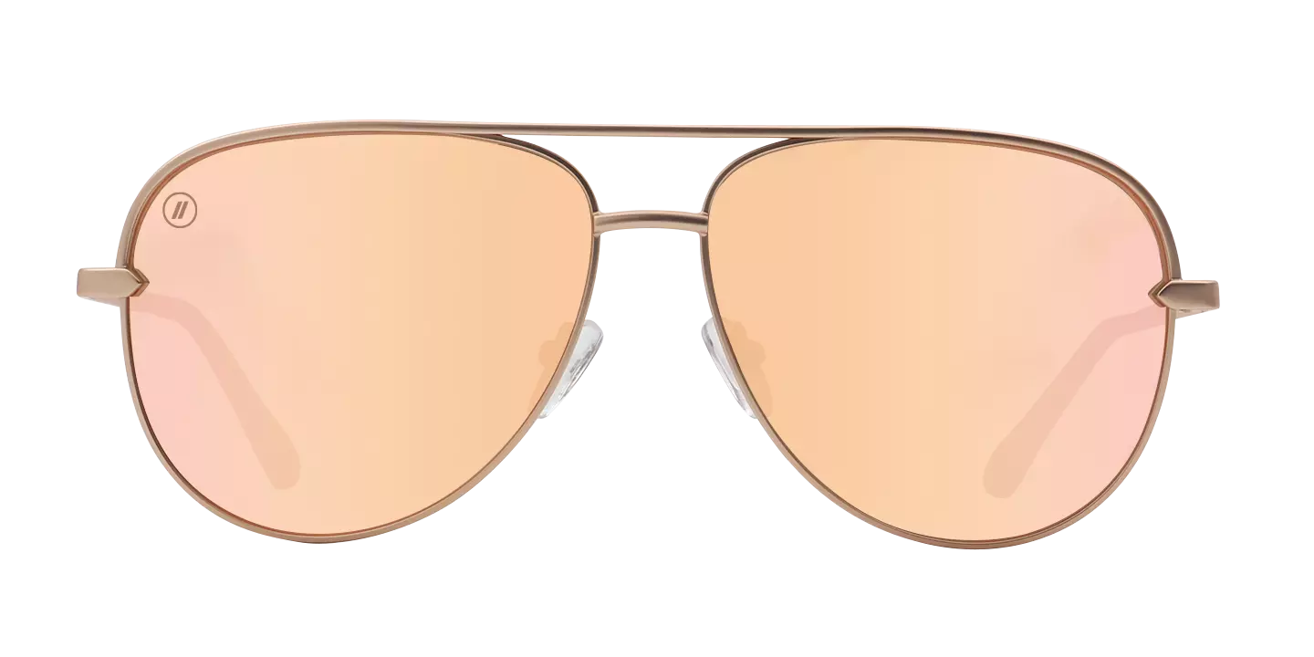 Blenders Shadow Flirt Wagon Polarized Mirrored Sunglasses - PINK