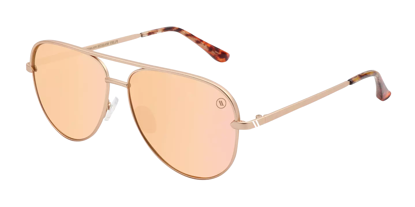 Blenders Shadow Flirt Wagon Polarized Mirrored Sunglasses - PINK
