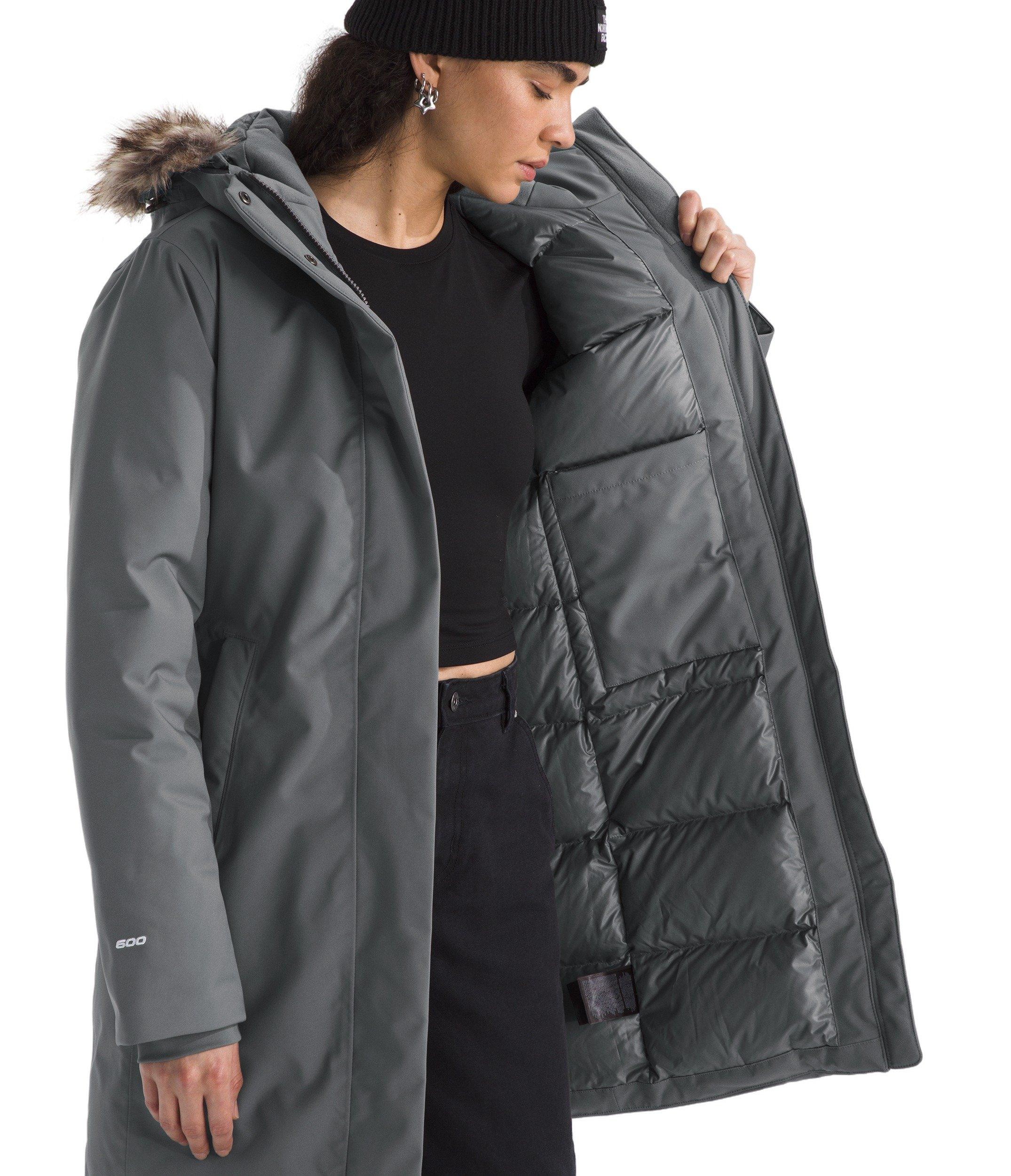 The North Face Women's Arctic Parka - Smoked Pearl - SMOKED PEARL Thumbnail View 4
