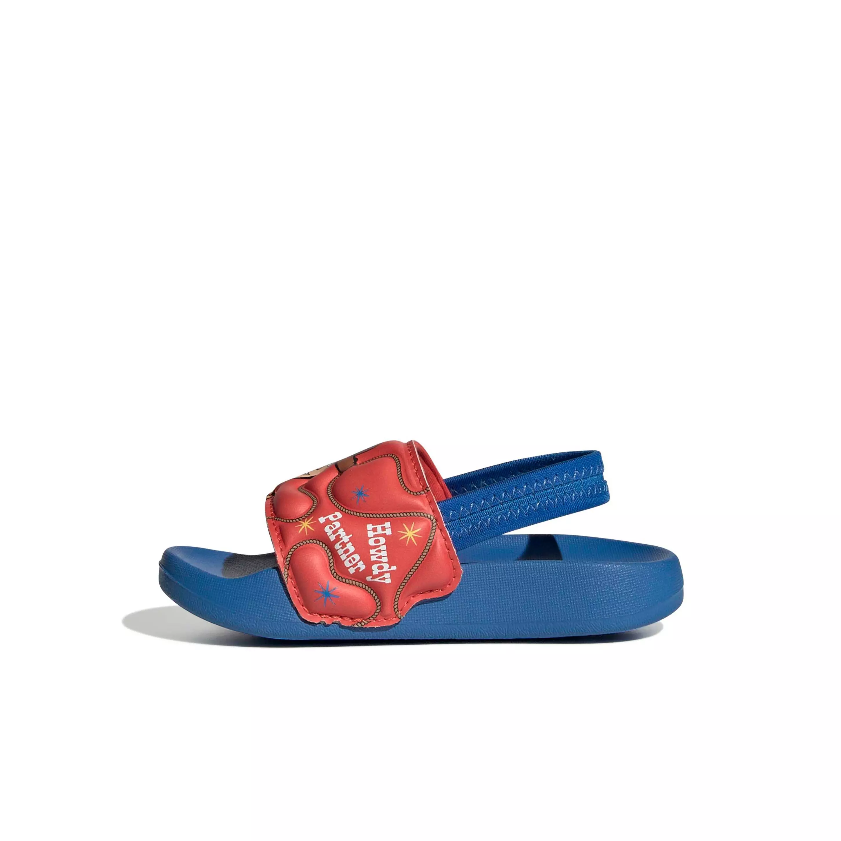 adidas Pixar Toy Story Adilette Estrap "Bright Royal/Bold Gold/Semi Lucid Red" Infant Boys' Slide - ROYAL/GOLD/RED