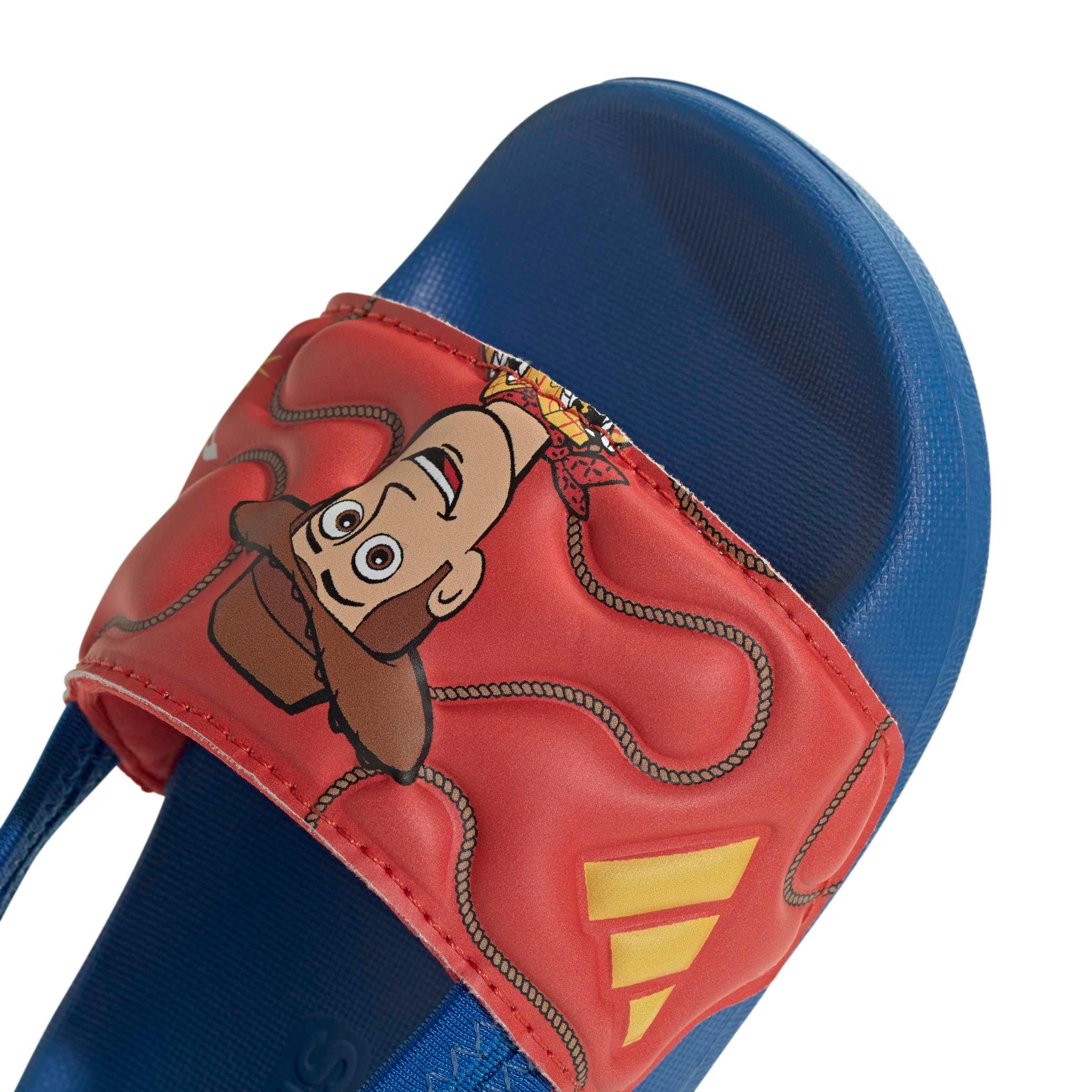 adidas Pixar Toy Story Adilette Estrap "Bright Royal/Bold Gold/Semi Lucid Red" Infant Boys' Slide - ROYAL/GOLD/RED Thumbnail View 7