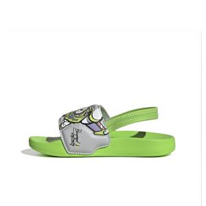 adidas Pixar Toy Story Adilette Estrap "Semi Green/Purple Burst/Grey Two" Preschool Boys' Slide