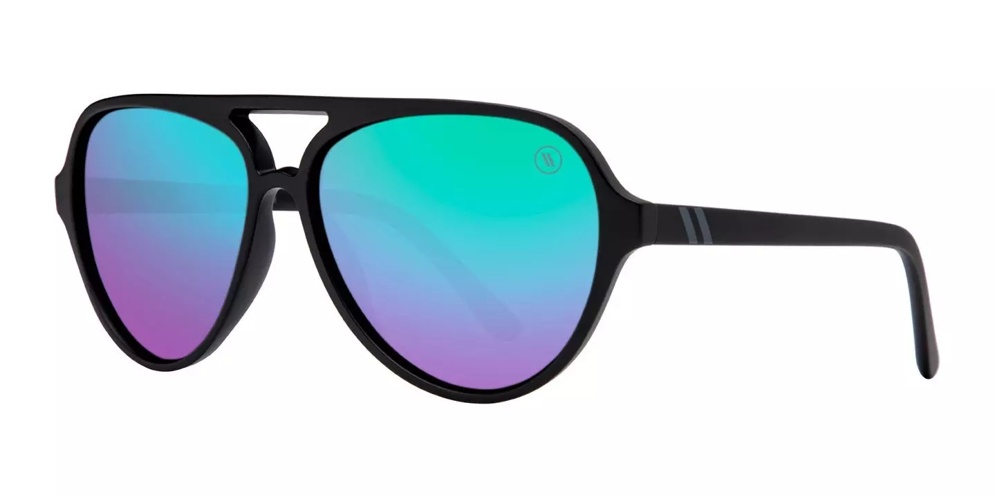 Blenders Skyway Magic Roy Gradient Polarized Mirrored Sunglasses - BLUE/PURPLE