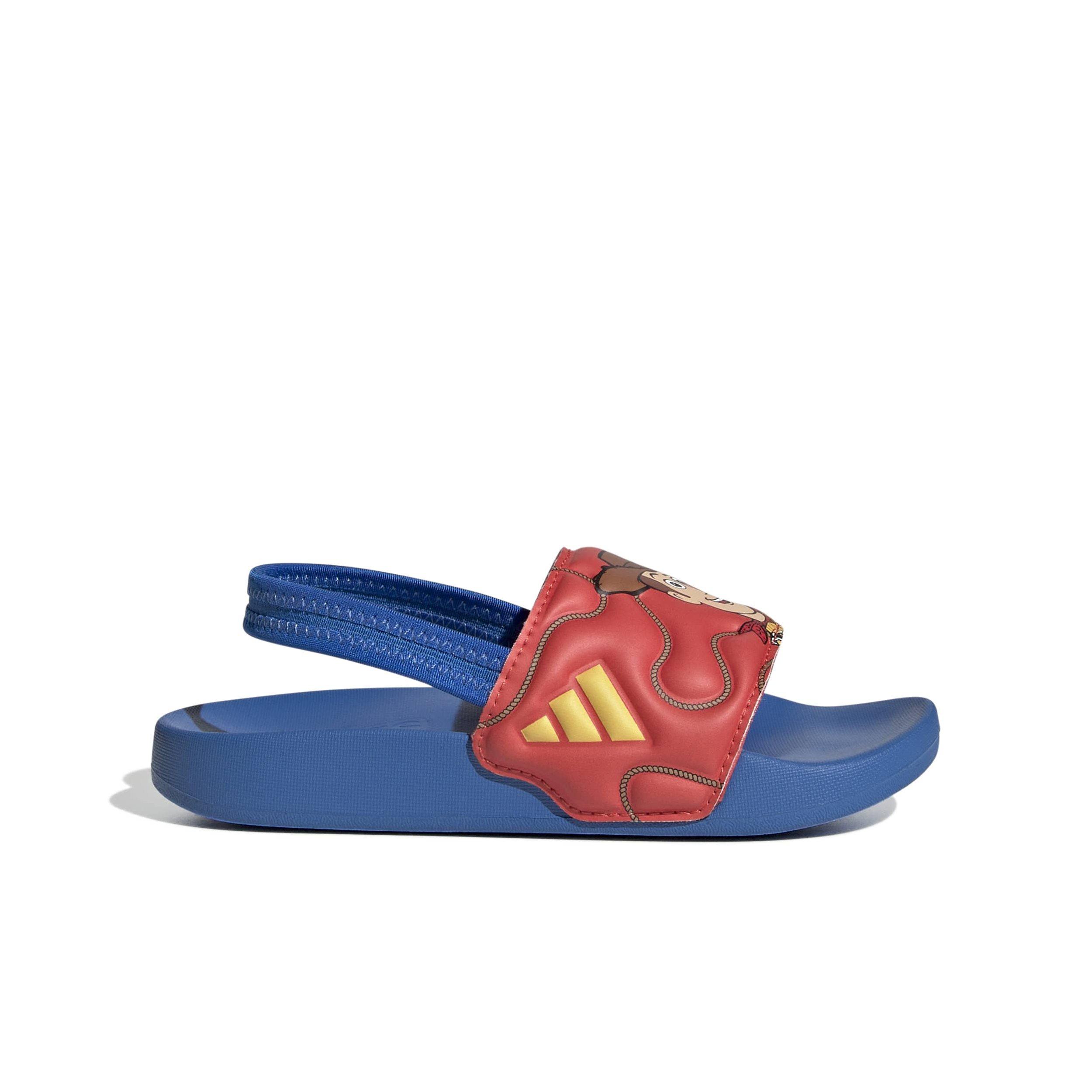 adidas Pixar Toy Story Adilette Estrap "Bright Royal/Bold Gold/Semi Lucid Red" Preschool Boys' Slide - ROYAL/GOLD/RED Thumbnail View 1