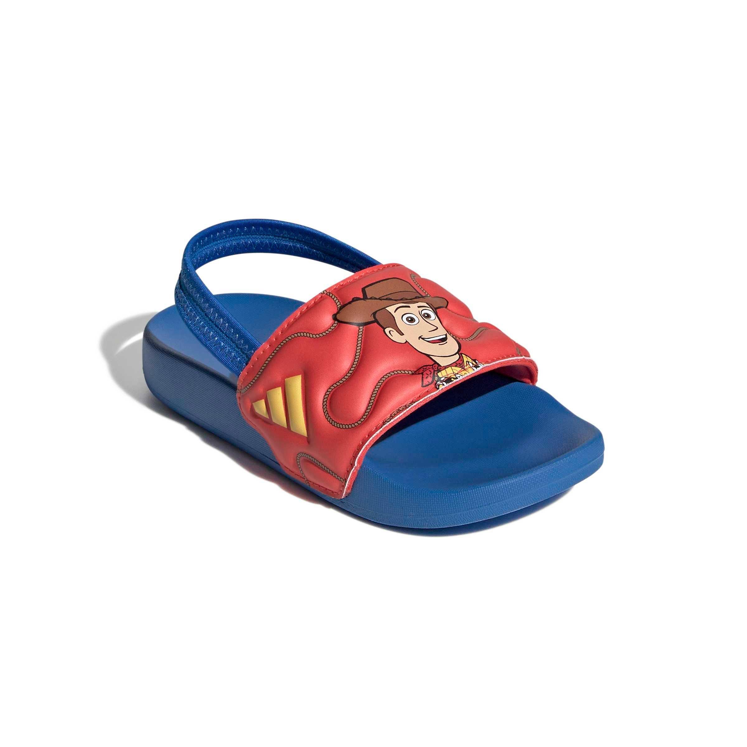 adidas Pixar Toy Story Adilette Estrap "Bright Royal/Bold Gold/Semi Lucid Red" Preschool Boys' Slide - ROYAL/GOLD/RED Thumbnail View 3