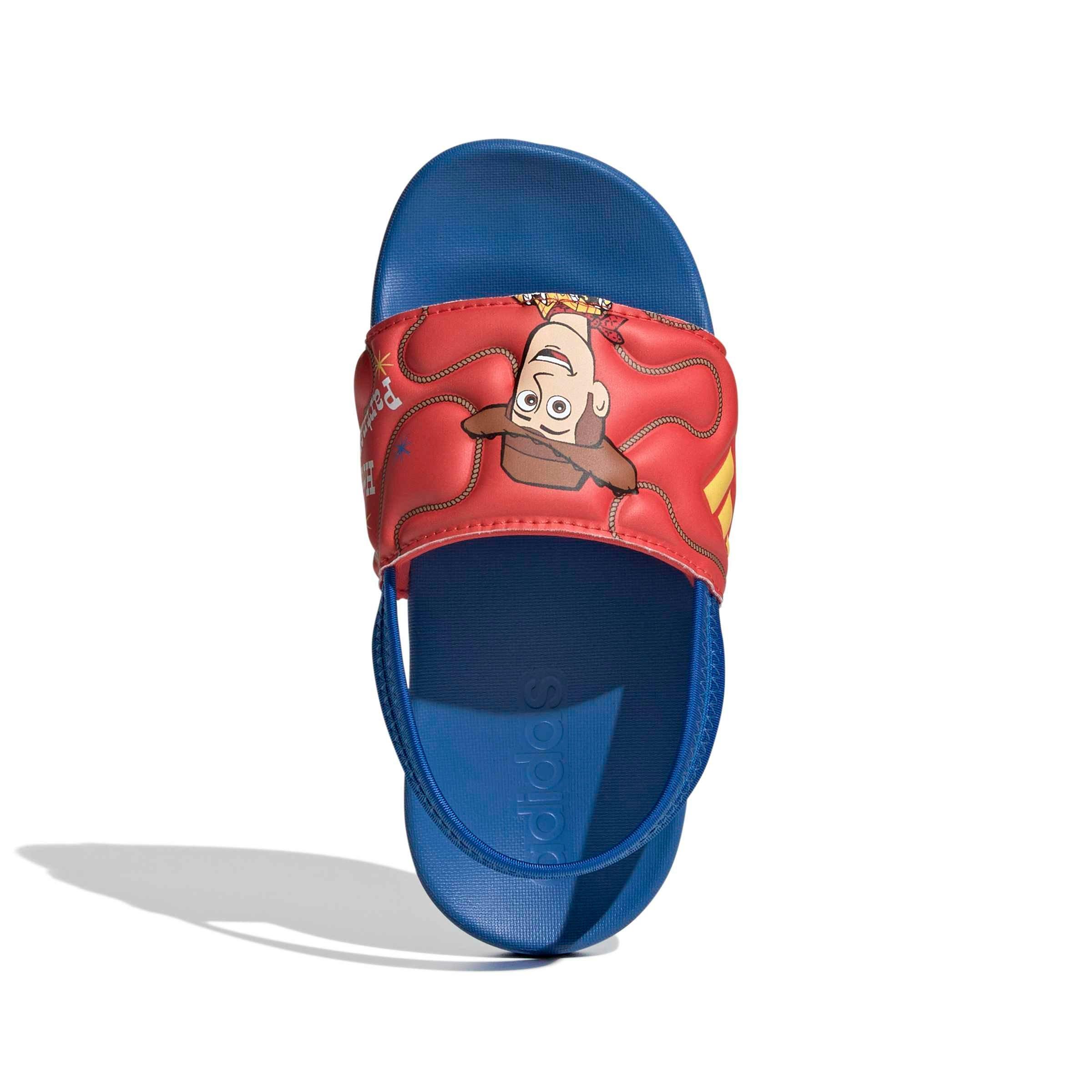 adidas Pixar Toy Story Adilette Estrap "Bright Royal/Bold Gold/Semi Lucid Red" Preschool Boys' Slide - ROYAL/GOLD/RED Thumbnail View 5