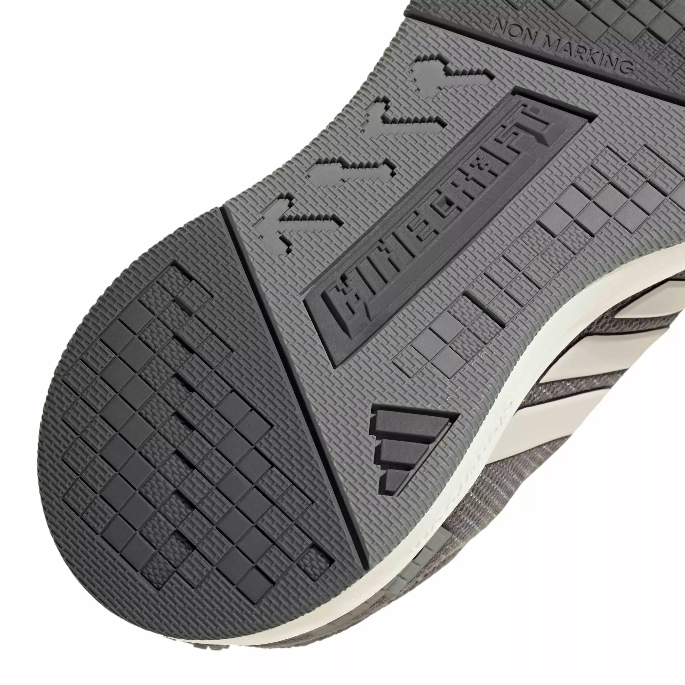 adidas Minecraft Pro "Grey Five/Grey One/Grey Three" Grade School Boys' Shoe - GREY/GREY/GREY
