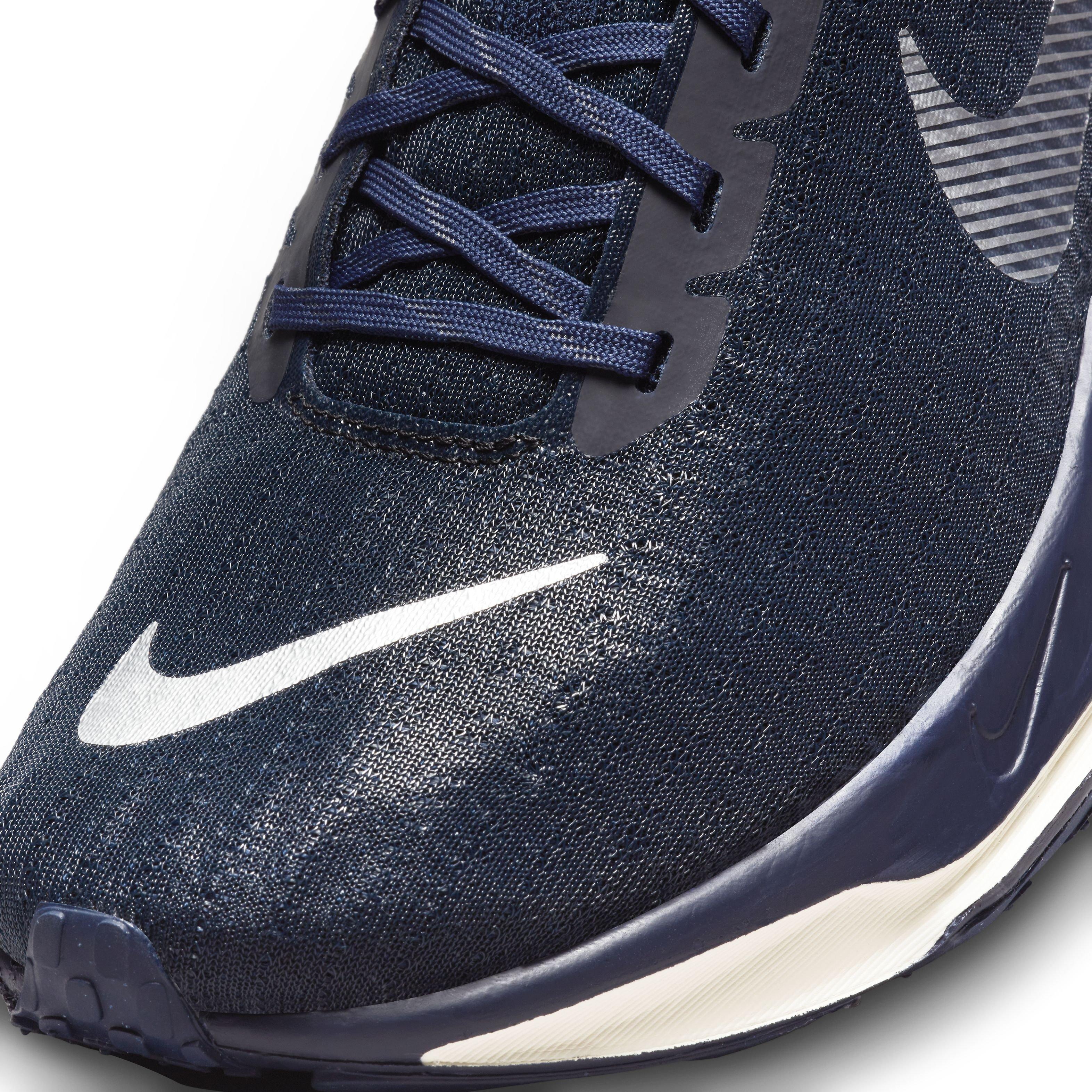 Nike Invincible Run 3 College Navy Metallic Silver Men s Running Shoe Hibbett