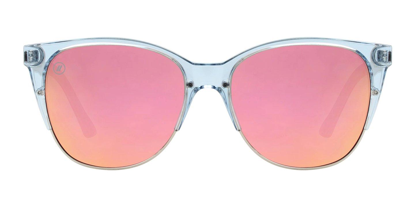 Blenders Sky Mistress with Transparent Frame and Pink Lenses Pretty Gangsta Polarized Sunglasses - Pink Mirrored Lens  main image 2
