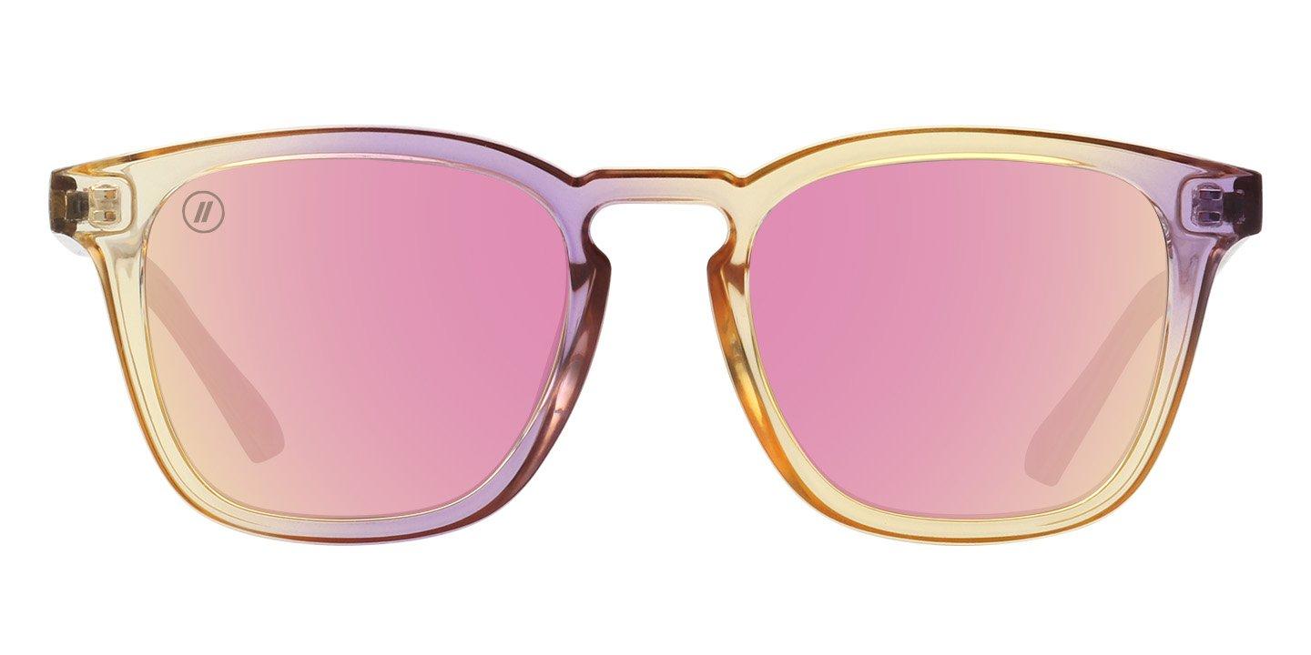 Blenders Sydney Coral Summer Polarized Mirrored Sunglasses - PINK Thumbnail View 4