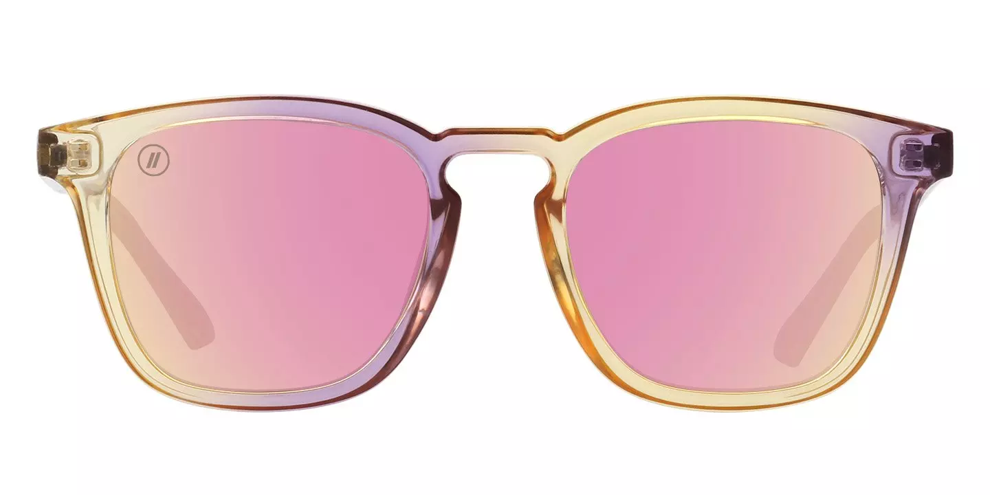 Blenders Sydney Coral Summer Polarized Mirrored Sunglasses - PINK