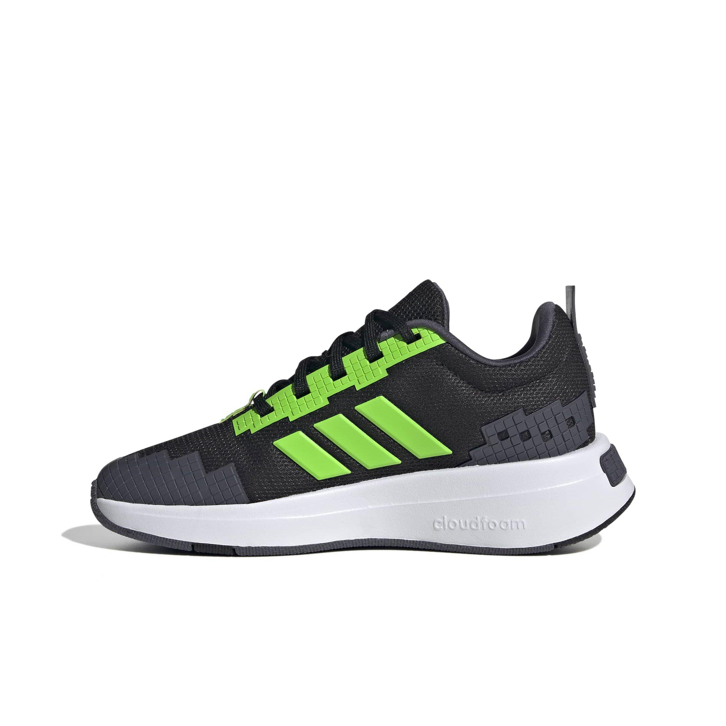adidas Minecraft Pro "Core Black/Ftwr White/Aurora Onix" Grade School Boys' Shoe - BLACK/WHITE/ONIX Thumbnail View 2