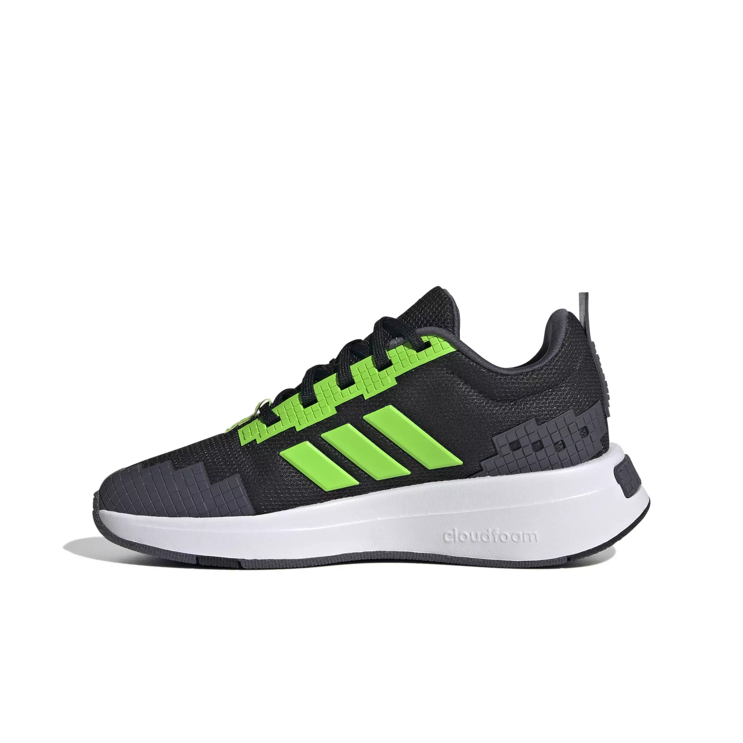 adidas Minecraft Pro "Core Black/Ftwr White/Aurora Onix" Grade School Boys' Shoe - BLACK/WHITE/ONIX
