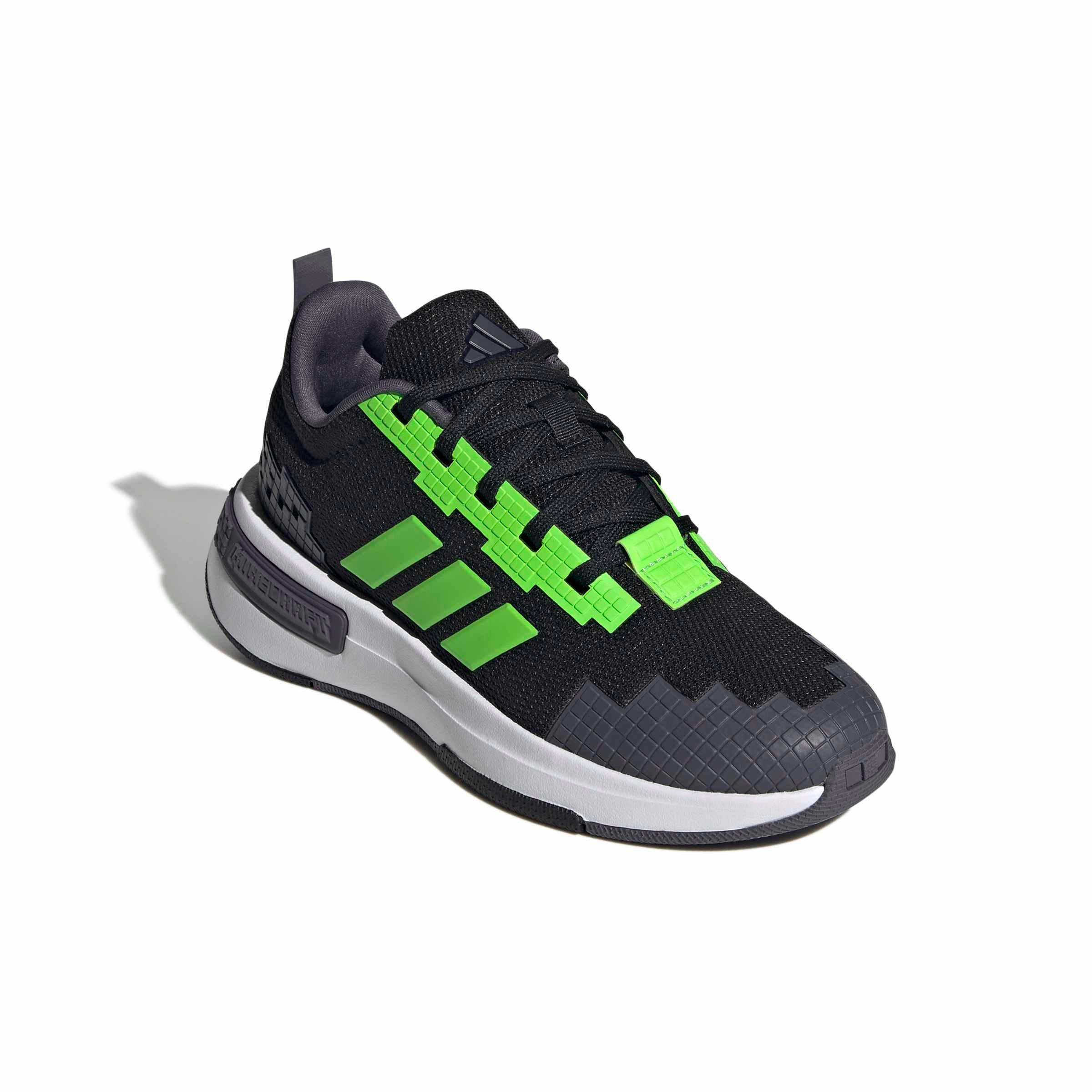 adidas Minecraft Pro "Core Black/Ftwr White/Aurora Onix" Grade School Boys' Shoe - BLACK/WHITE/ONIX Thumbnail View 3