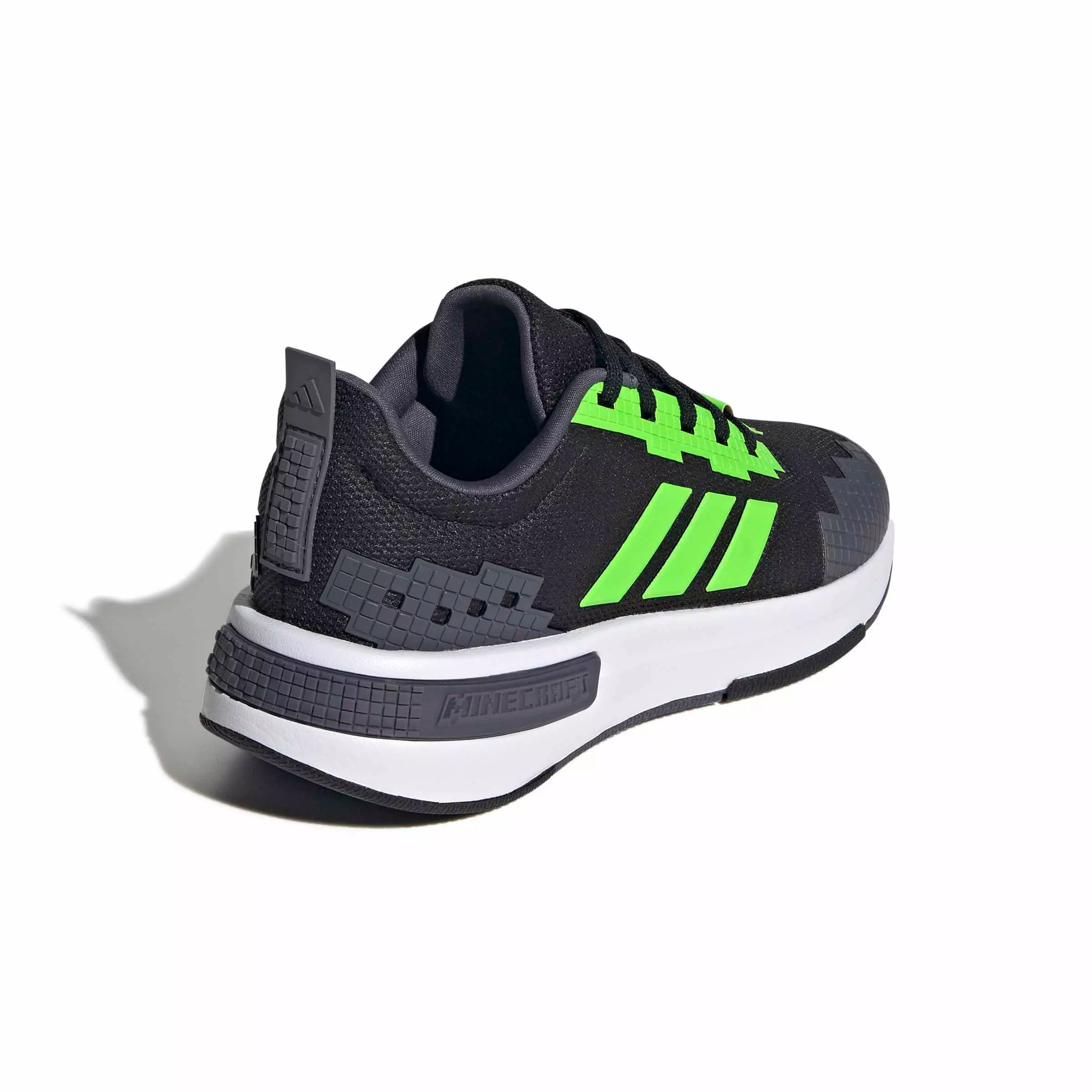 adidas Minecraft Pro "Core Black/Ftwr White/Aurora Onix" Grade School Boys' Shoe - BLACK/WHITE/ONIX