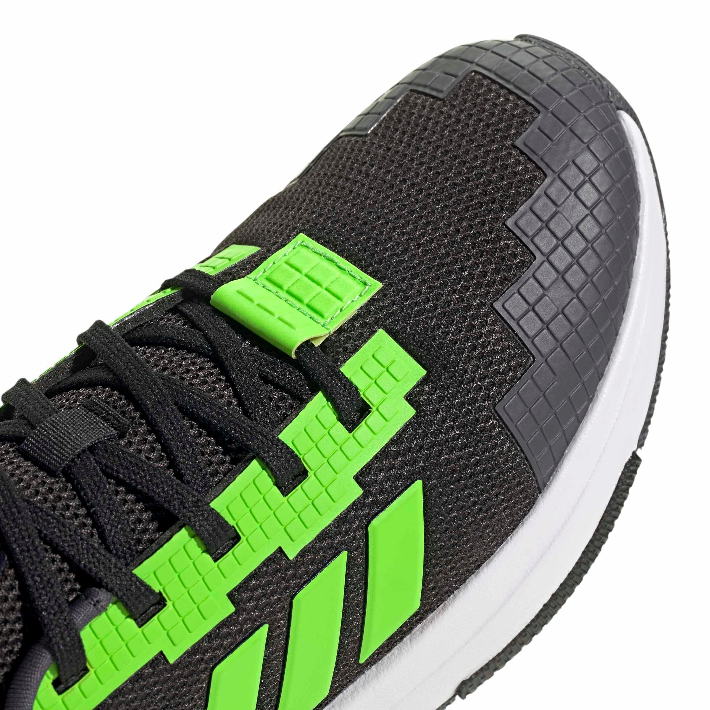 adidas Minecraft Pro "Core Black/Ftwr White/Aurora Onix" Grade School Boys' Shoe - BLACK/WHITE/ONIX Thumbnail View 7