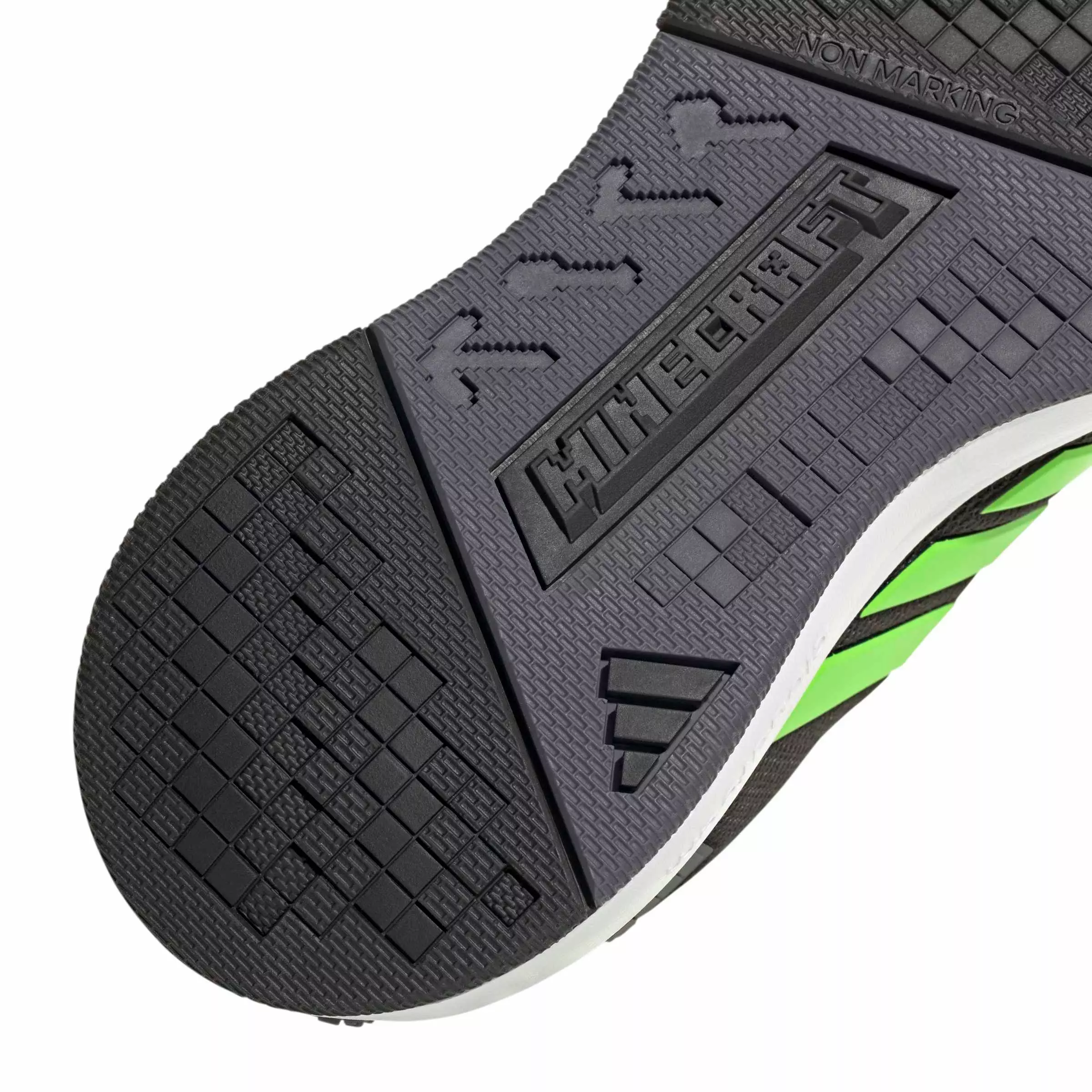 adidas Minecraft Pro "Core Black/Ftwr White/Aurora Onix" Grade School Boys' Shoe - BLACK/WHITE/ONIX