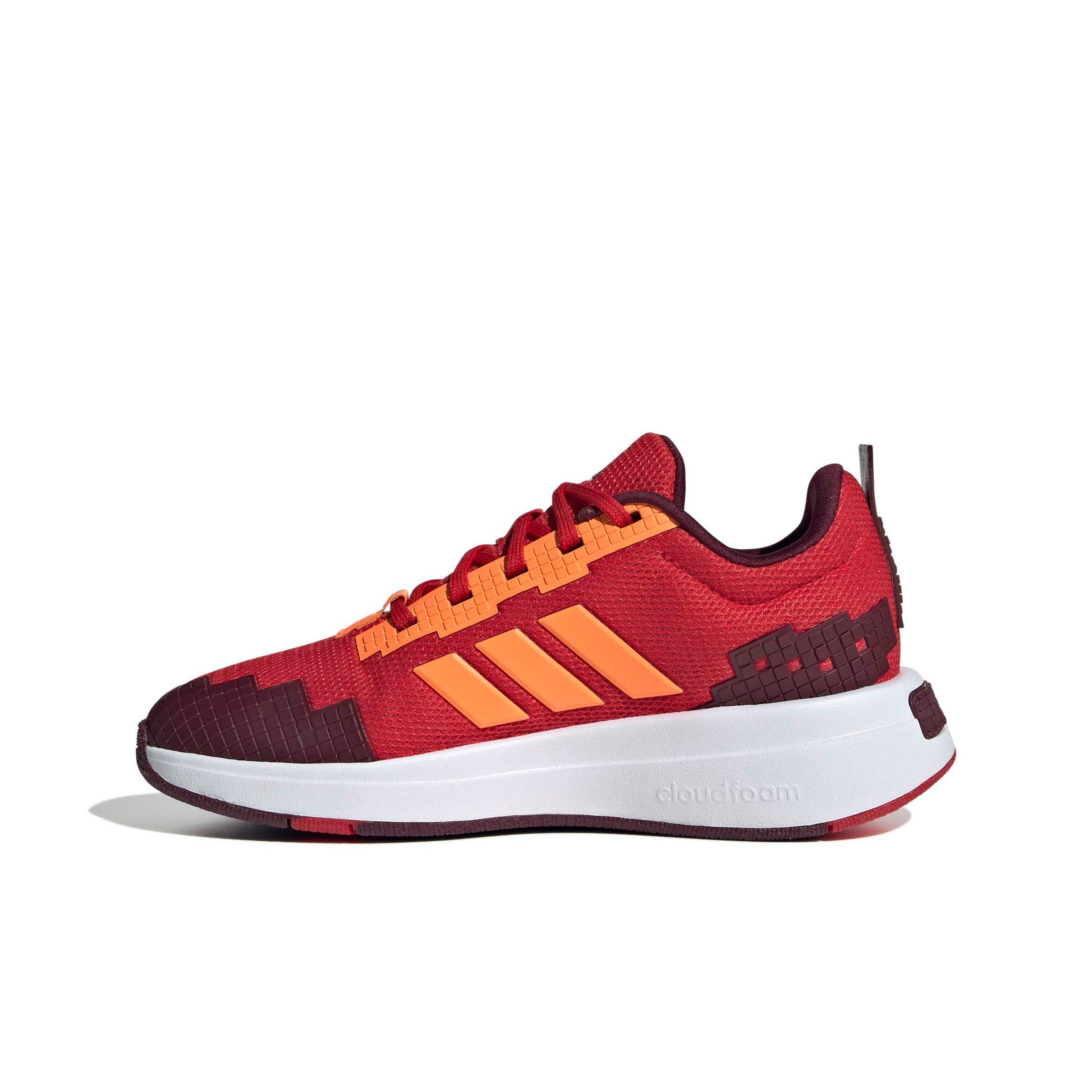 adidas Minecraft Pro "Better Scarlet/Lucid Orange/Maroon" Grade School Boys' Shoe - SCARLET/ORANGE/MAROON Thumbnail View 2