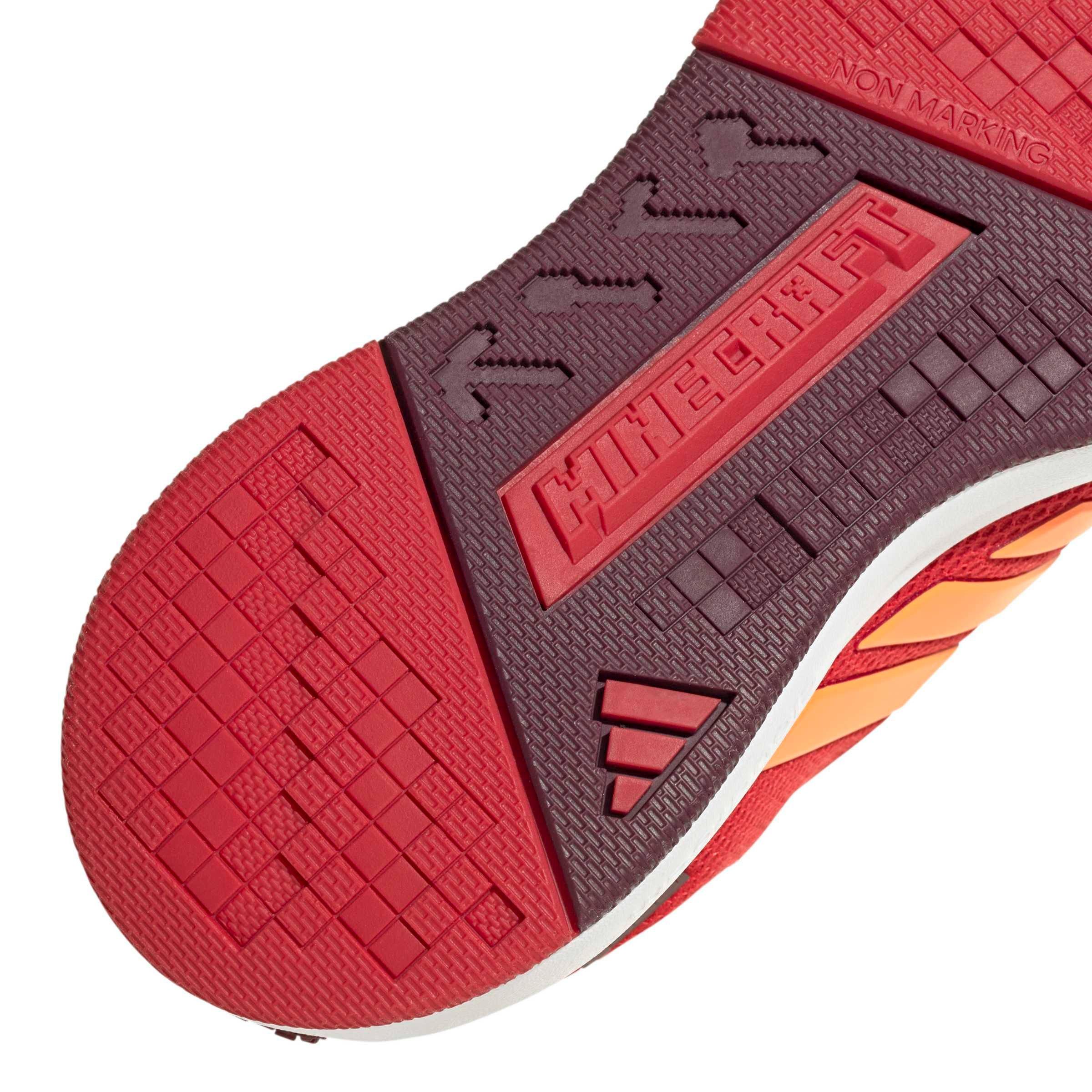 adidas Minecraft Pro "Better Scarlet/Lucid Orange/Maroon" Grade School Boys' Shoe - SCARLET/ORANGE/MAROON Thumbnail View 8