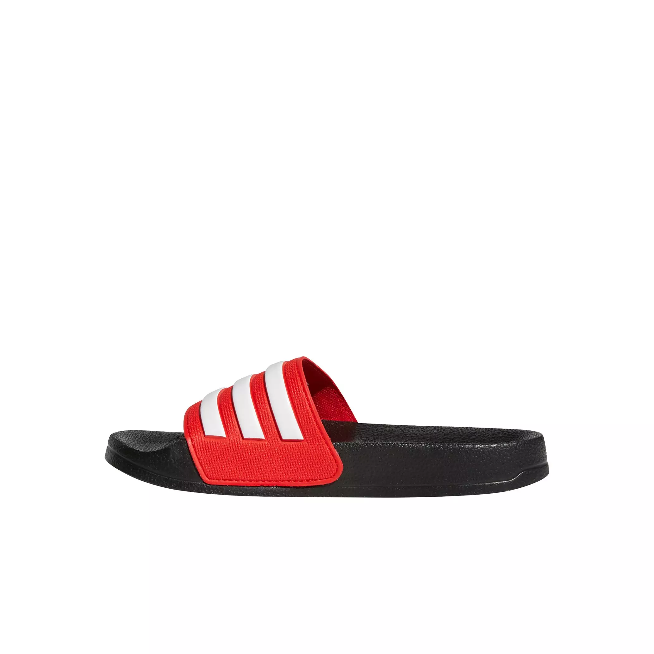 adidas Adilette Shower "Core Black/Ftwr White/Vivid Red" Preschool Boys' Slide - BLACK/WHITE/RED