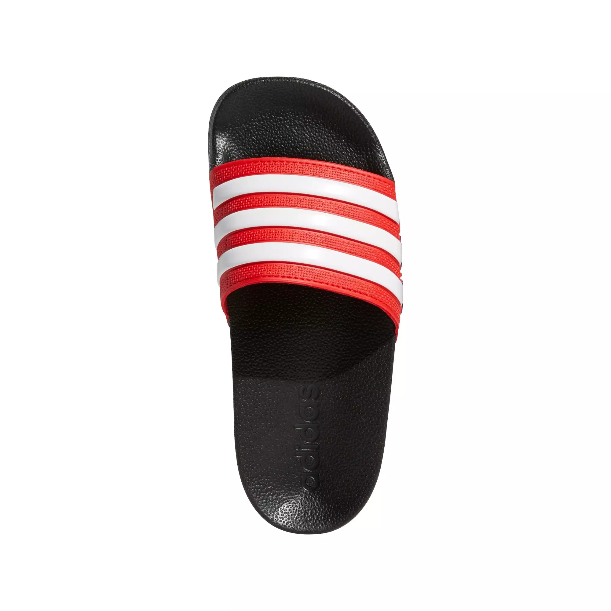 adidas Adilette Shower "Core Black/Ftwr White/Vivid Red" Preschool Boys' Slide - BLACK/WHITE/RED