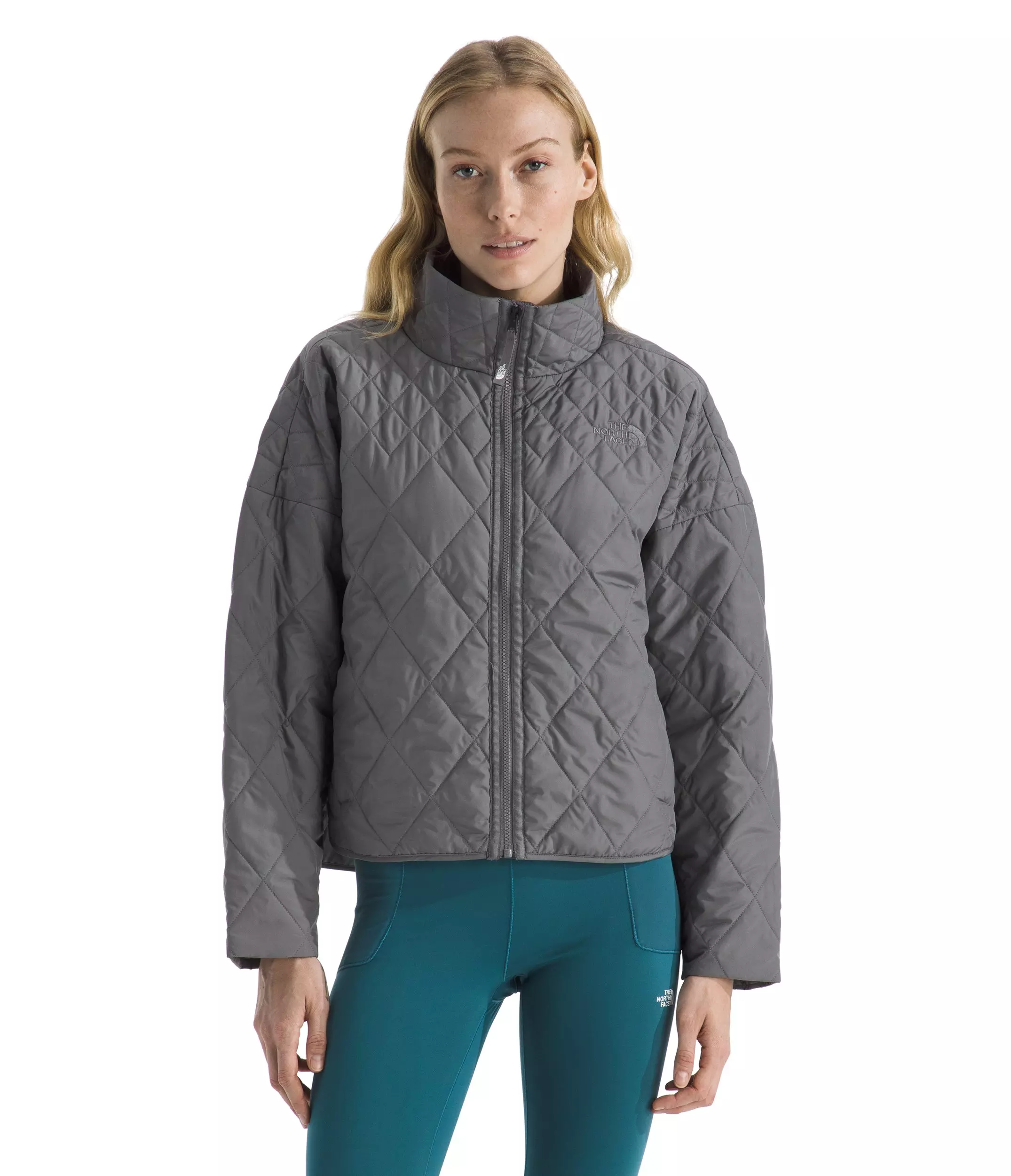 The North Face Women’s Diamond Peak Insulated Jacket -Pearl Grey - PEARL GREY