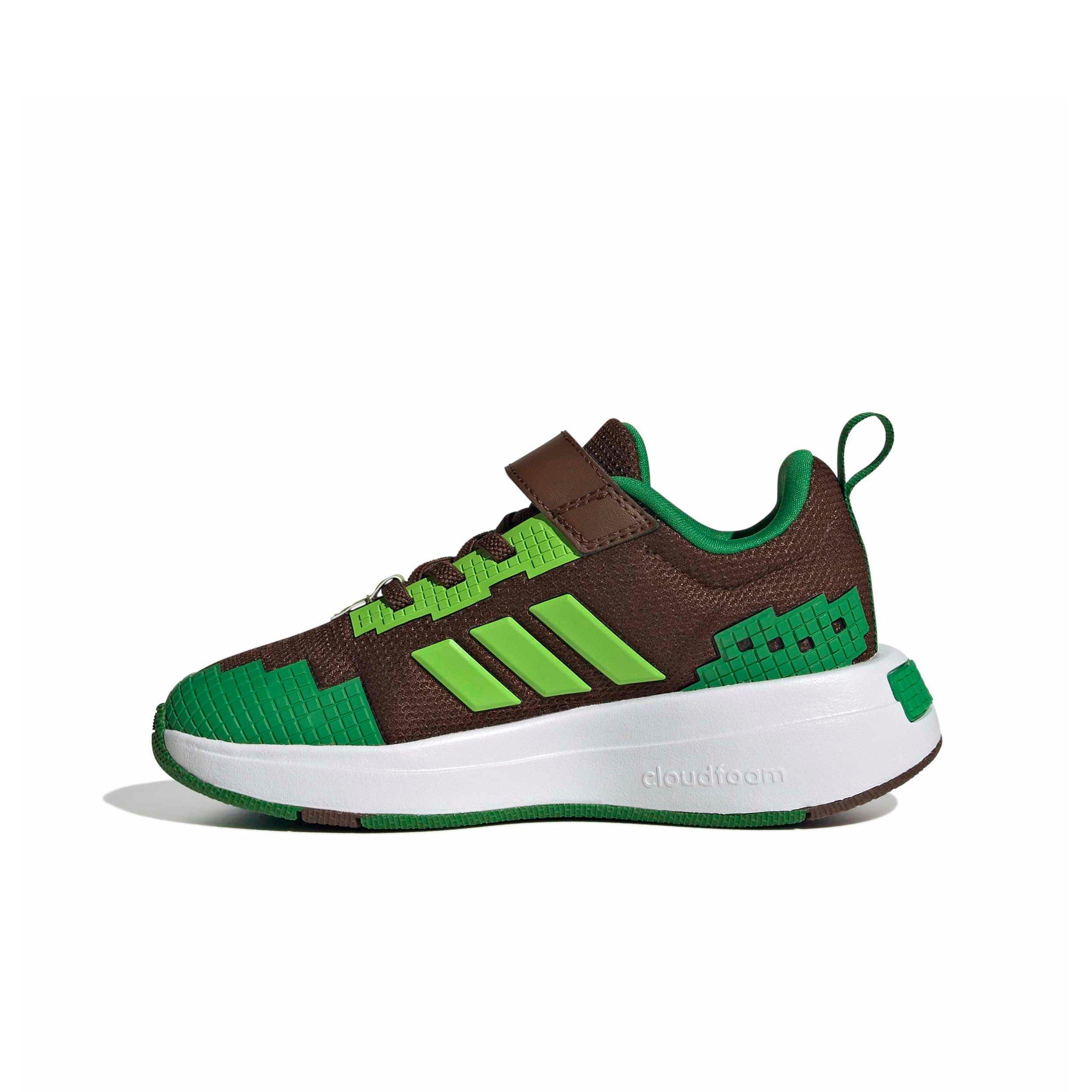 adidas Minecraft Pro "Auburn/Semi Solar Green/Ftwr White" Preschool Boys' Shoe - AUBURN/GREEN/WHITE Thumbnail View 2
