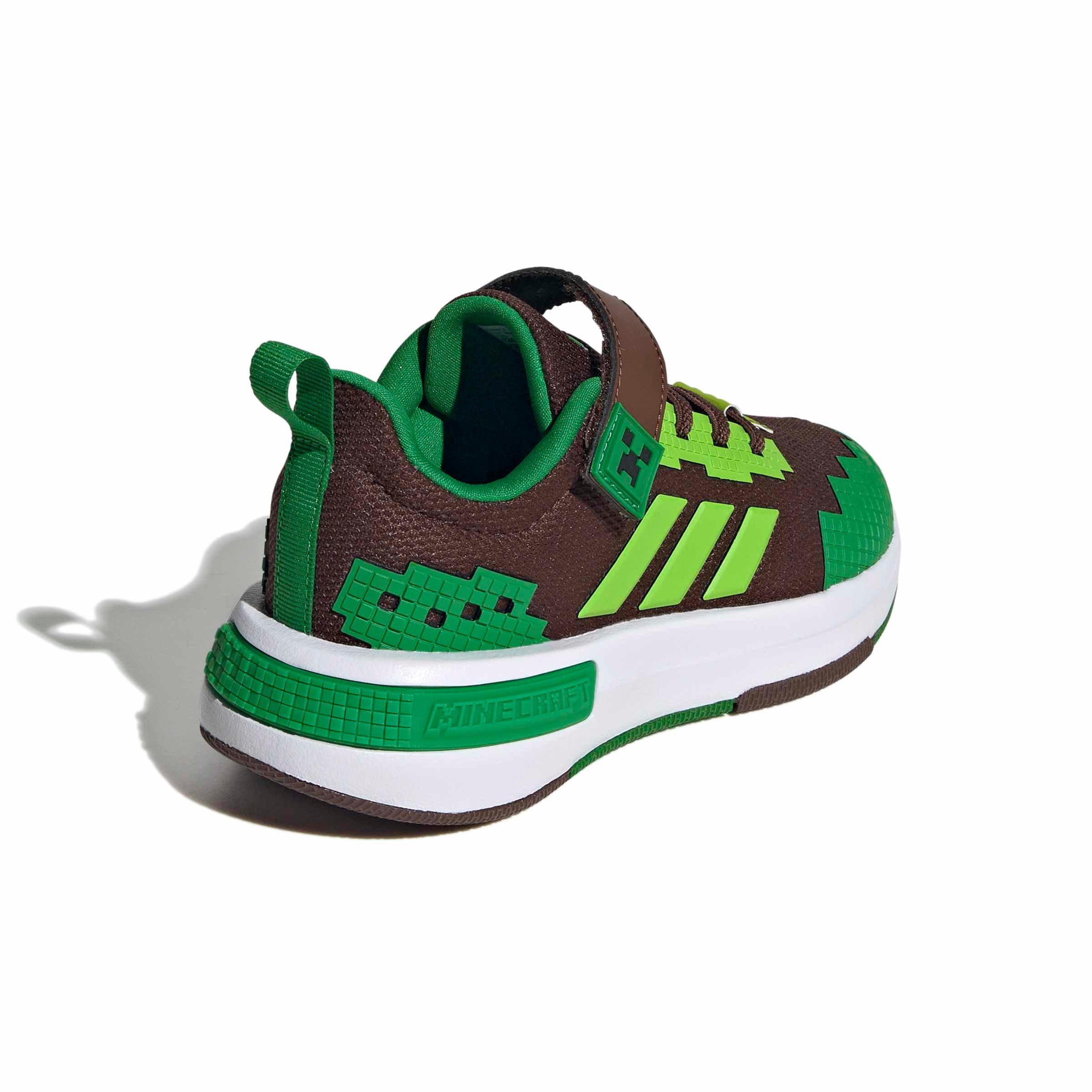 adidas Minecraft Pro "Auburn/Semi Solar Green/Ftwr White" Preschool Boys' Shoe - AUBURN/GREEN/WHITE Thumbnail View 4