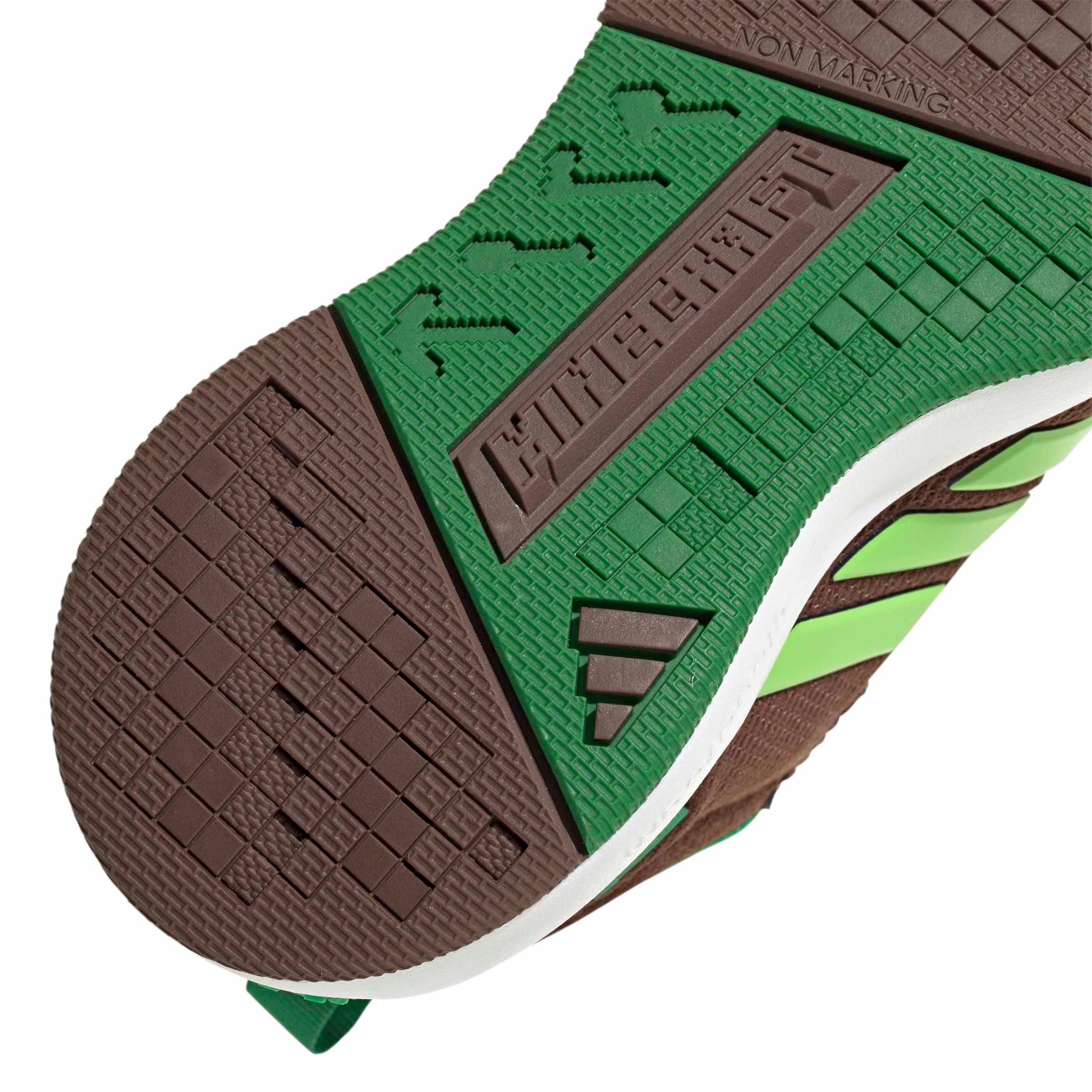 adidas Minecraft Pro "Auburn/Semi Solar Green/Ftwr White" Preschool Boys' Shoe - AUBURN/GREEN/WHITE Thumbnail View 7
