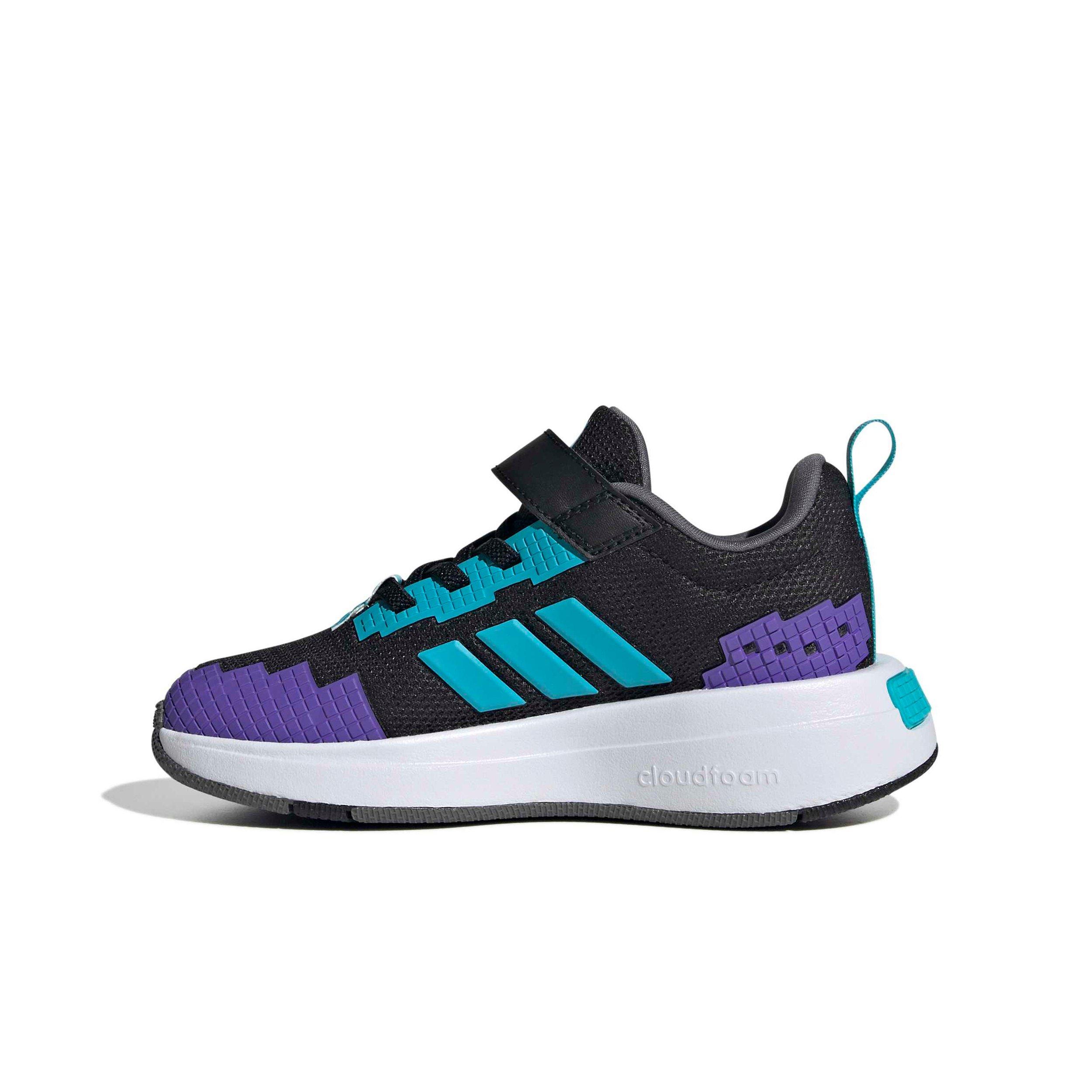 adidas Minecraft Pro "Core Black/Lucid Cyan/Ftwr White" Preschool Boys' Shoe - BLACK/CYAN/WHITE Thumbnail View 2