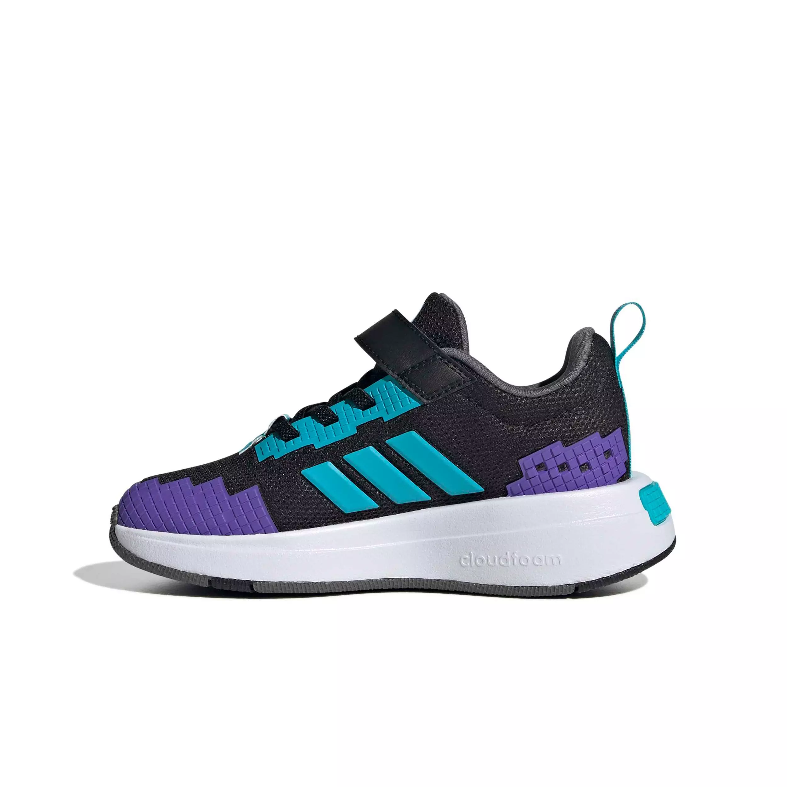 adidas Minecraft Pro "Core Black/Lucid Cyan/Ftwr White" Preschool Boys' Shoe - BLACK/CYAN/WHITE