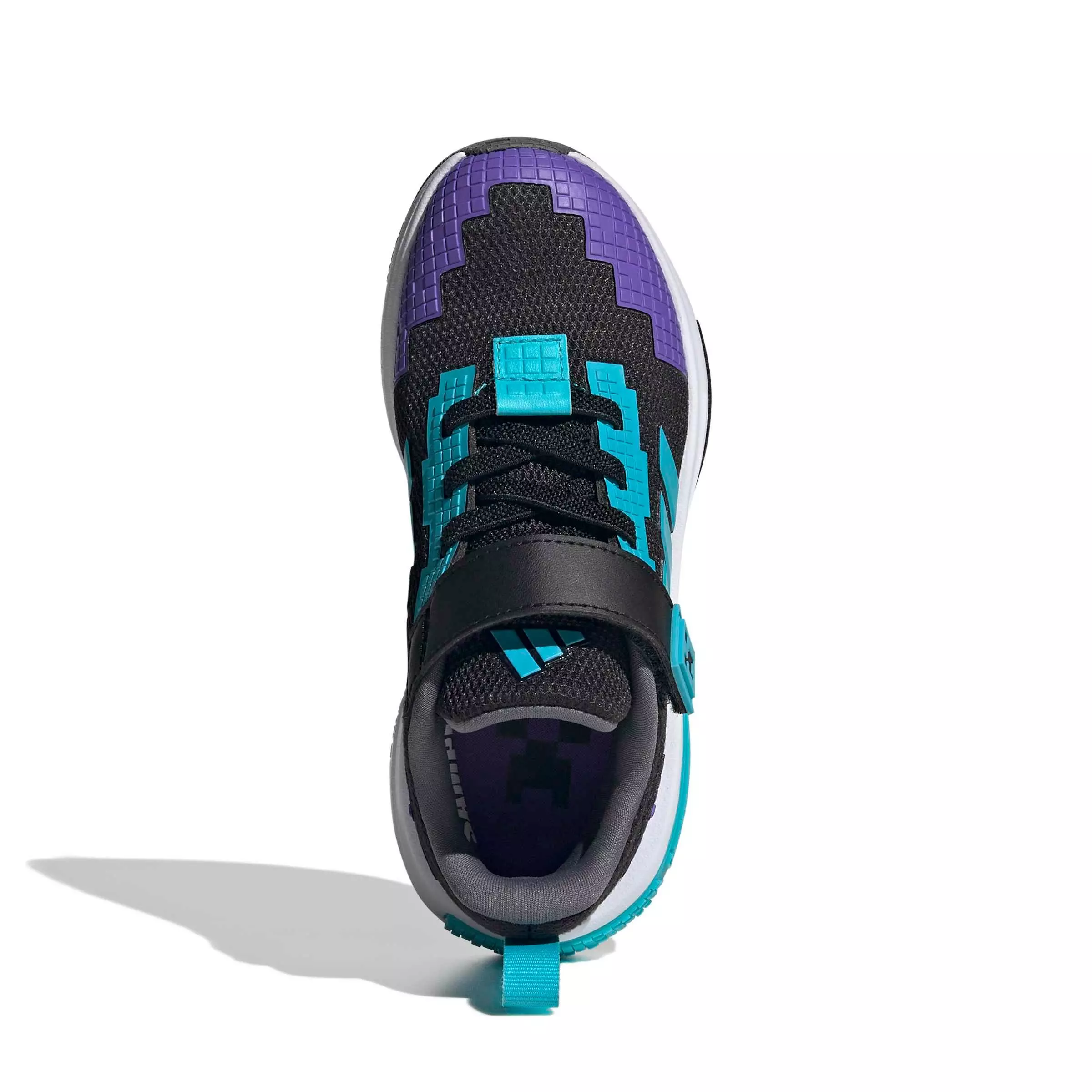 adidas Minecraft Pro "Core Black/Lucid Cyan/Ftwr White" Preschool Boys' Shoe - BLACK/CYAN/WHITE