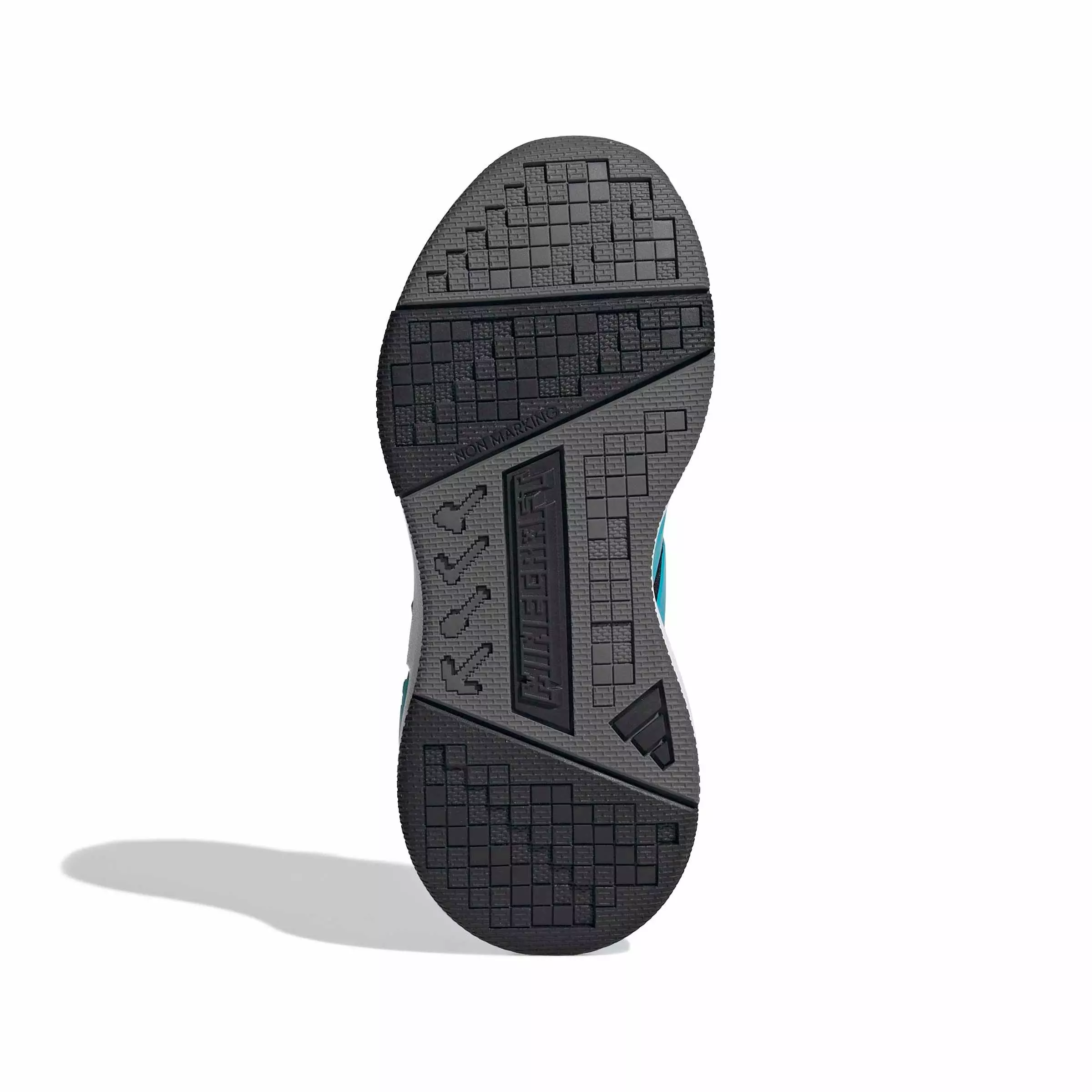 adidas Minecraft Pro "Core Black/Lucid Cyan/Ftwr White" Preschool Boys' Shoe - BLACK/CYAN/WHITE