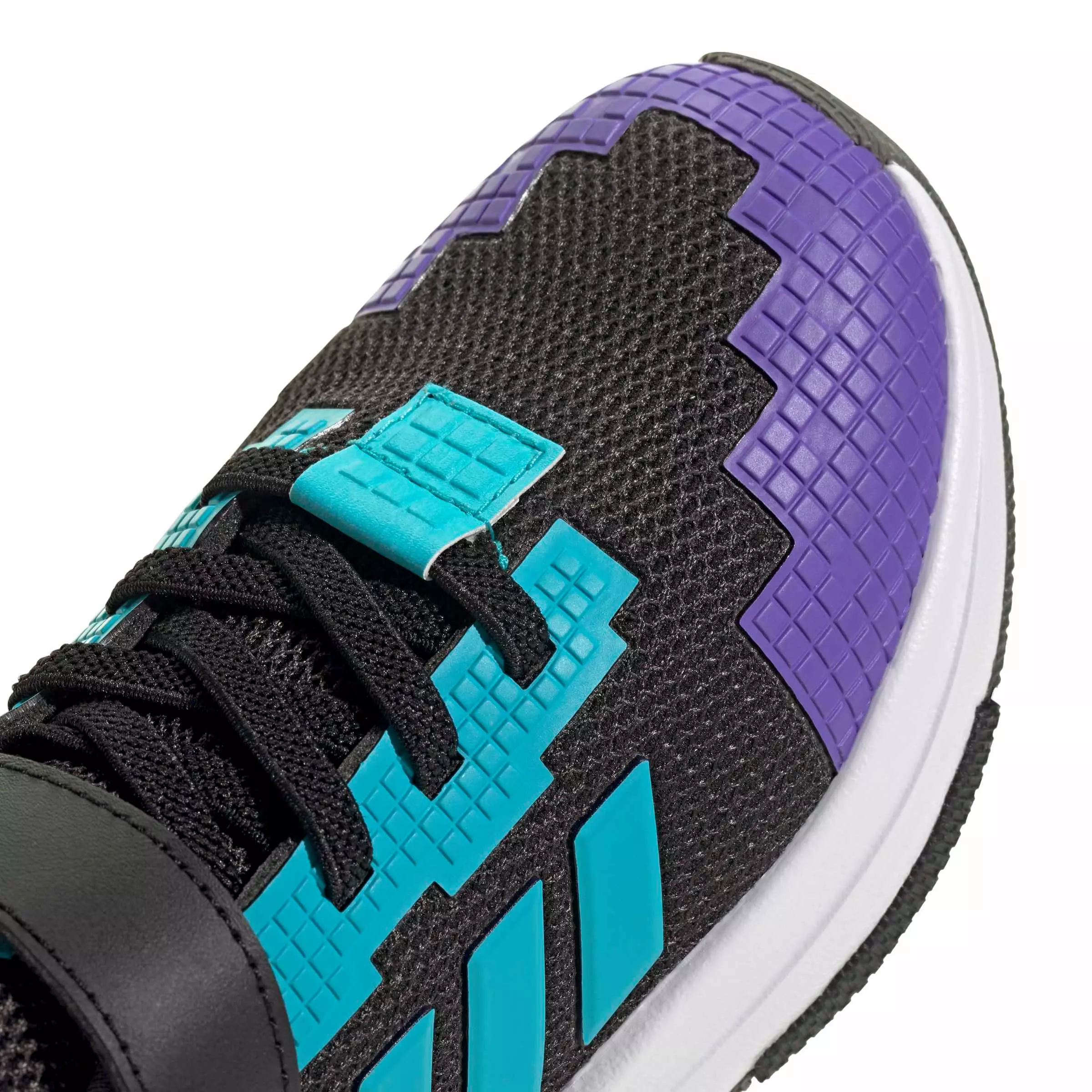 adidas Minecraft Pro "Core Black/Lucid Cyan/Ftwr White" Preschool Boys' Shoe - BLACK/CYAN/WHITE