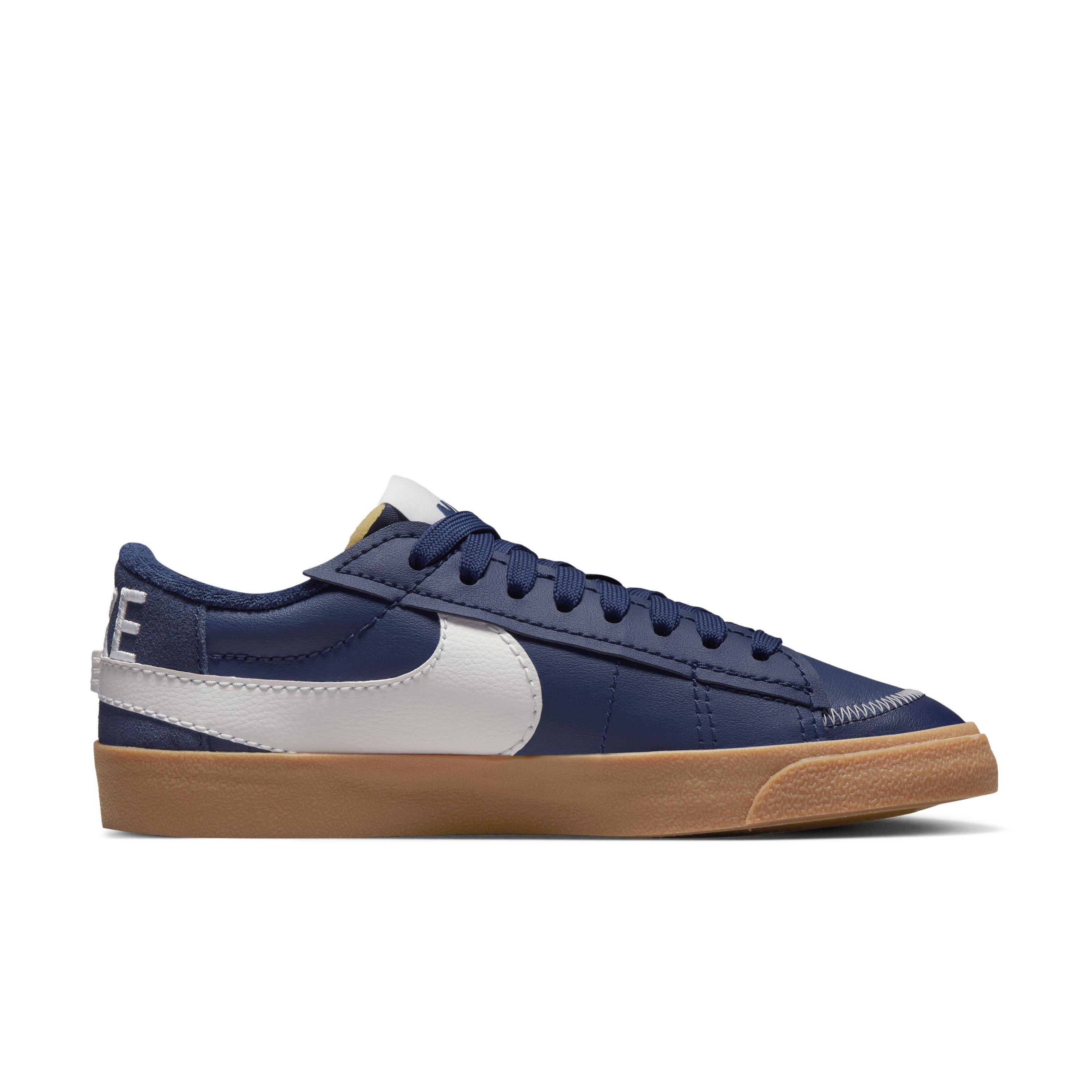 Nike Blazer Low '77 Jumbo "Midnight Navy/Sail/Gum Medium Brown" Men's Shoe - NAVY/SAIL/GUM MD BROWN Thumbnail View 1