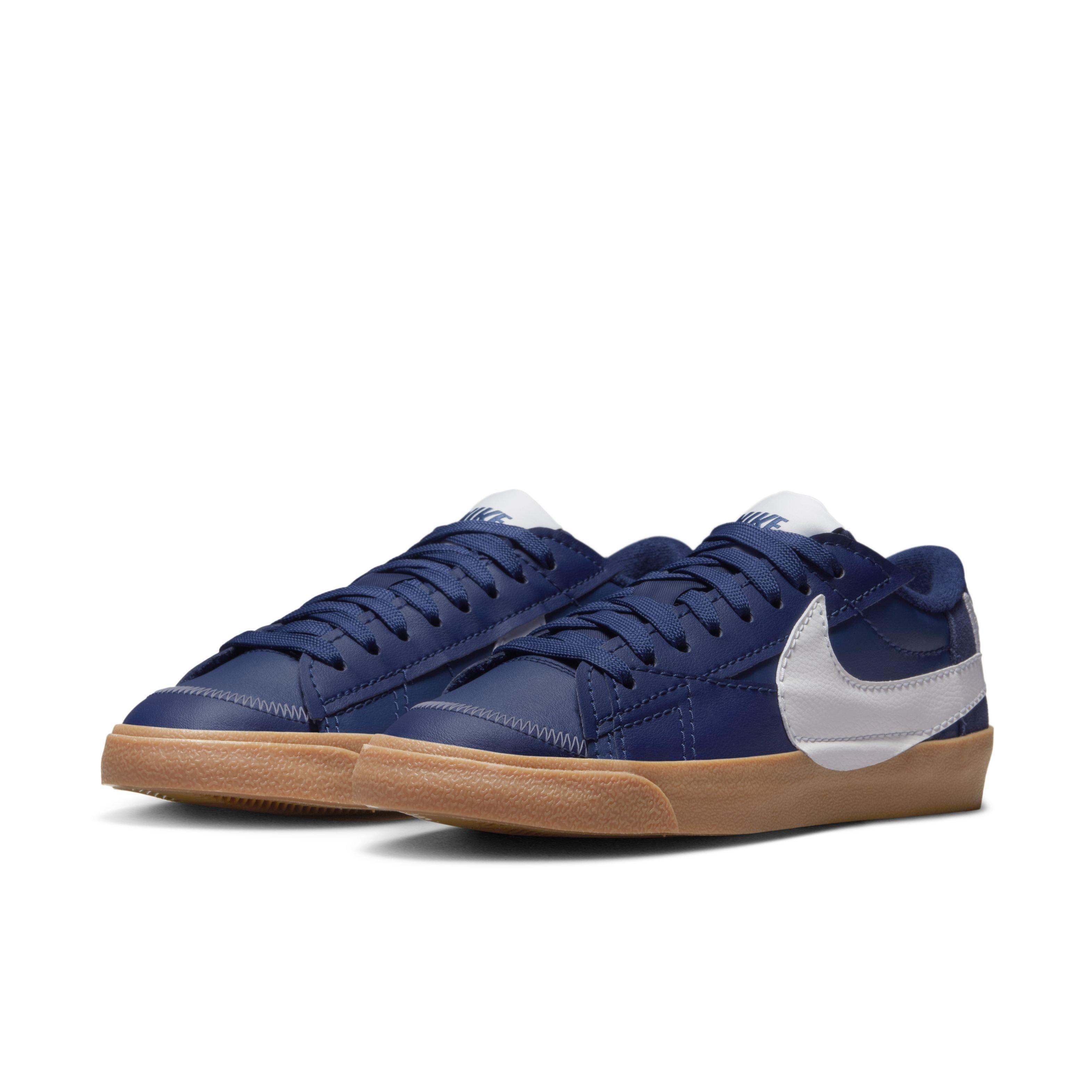Nike Blazer Low '77 Jumbo "Midnight Navy/Sail/Gum Medium Brown" Men's Shoe - NAVY/SAIL/GUM MD BROWN Thumbnail View 3