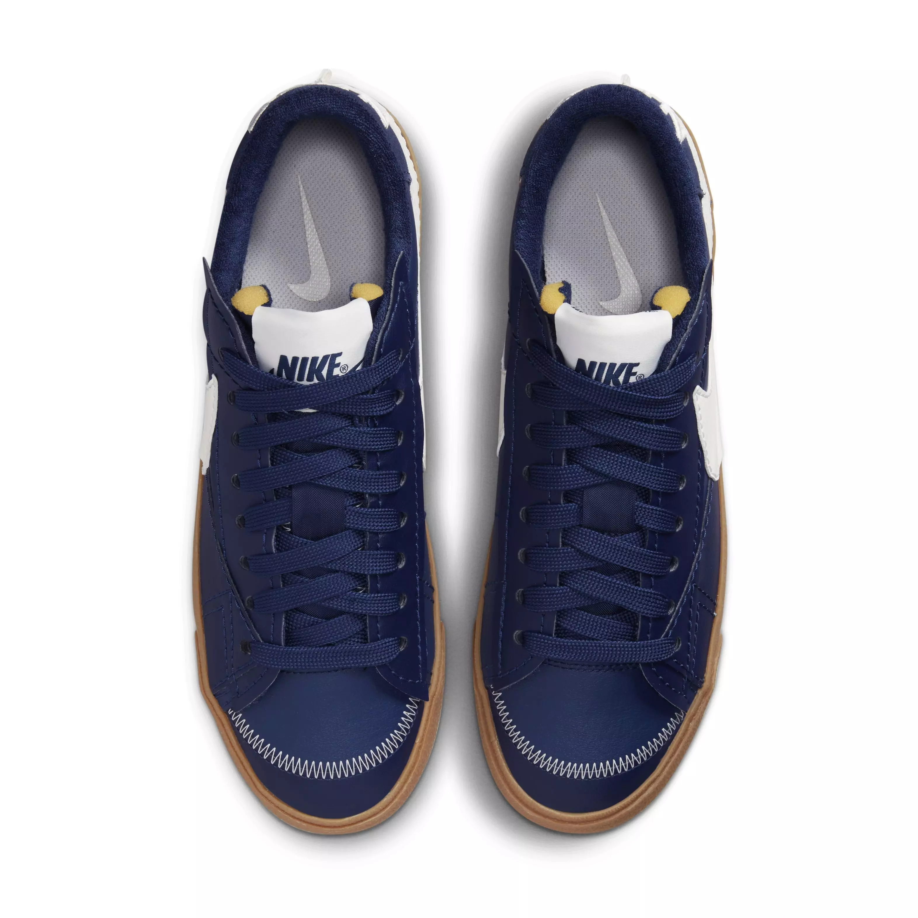 Nike Blazer Low '77 Jumbo "Midnight Navy/Sail/Gum Medium Brown" Men's Shoe - NAVY/SAIL/GUM MD BROWN