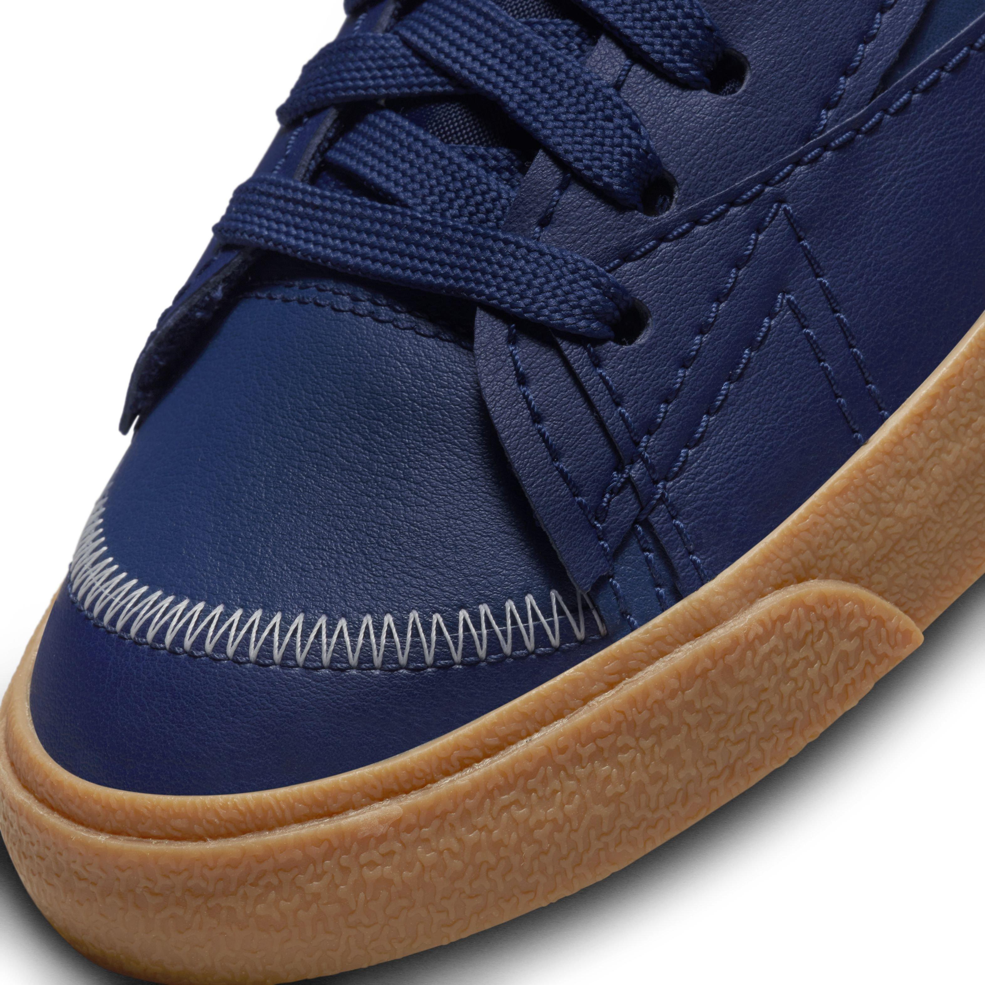 Nike Blazer Low '77 Jumbo "Midnight Navy/Sail/Gum Medium Brown" Men's Shoe - NAVY/SAIL/GUM MD BROWN Thumbnail View 7