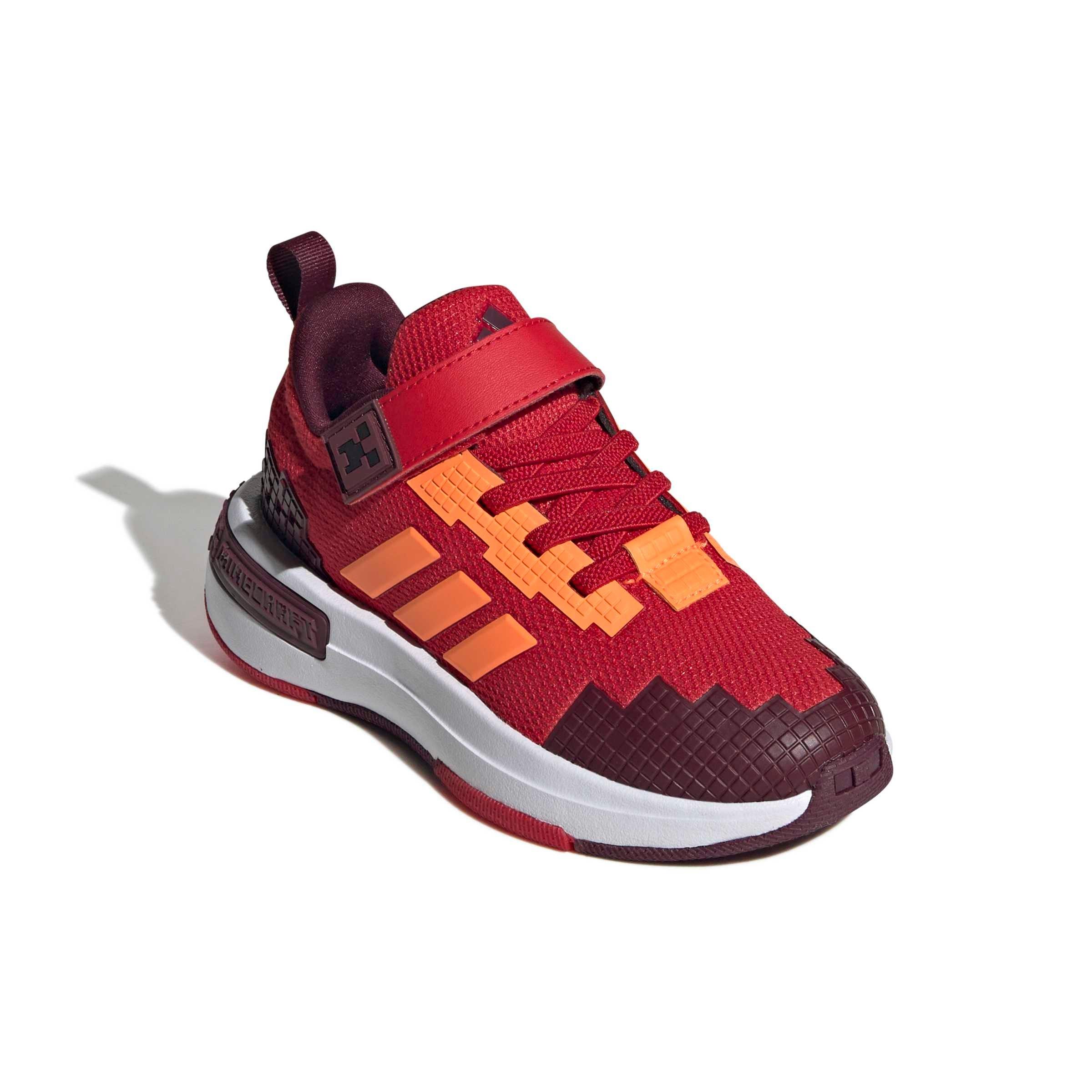 adidas Minecraft Pro "Better Scarlet/Lucid Orange/Maroon" Preschool Boys' Shoe - SCARLET/ORANGE/MAROON Thumbnail View 3