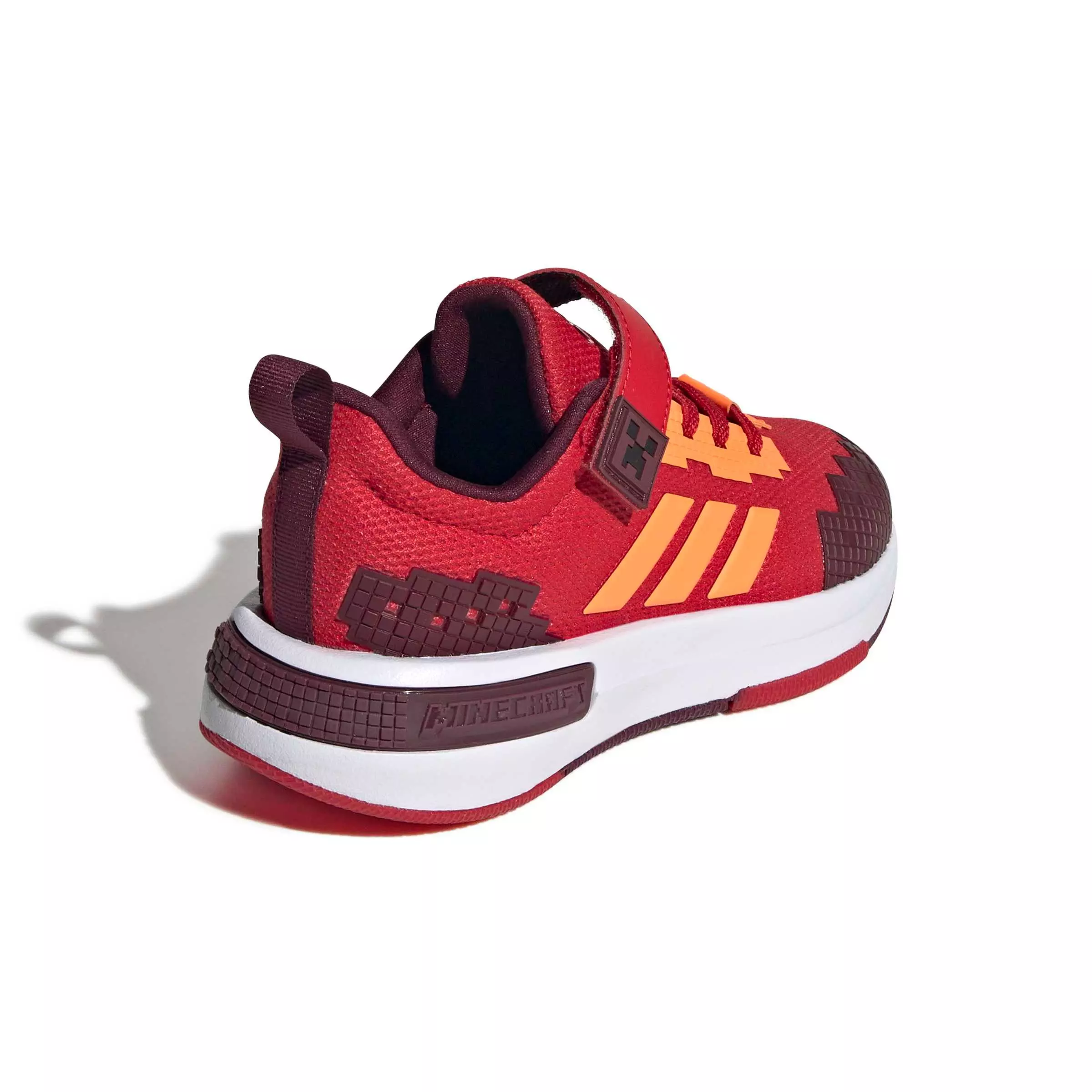 adidas Minecraft Pro "Better Scarlet/Lucid Orange/Maroon" Preschool Boys' Shoe - SCARLET/ORANGE/MAROON