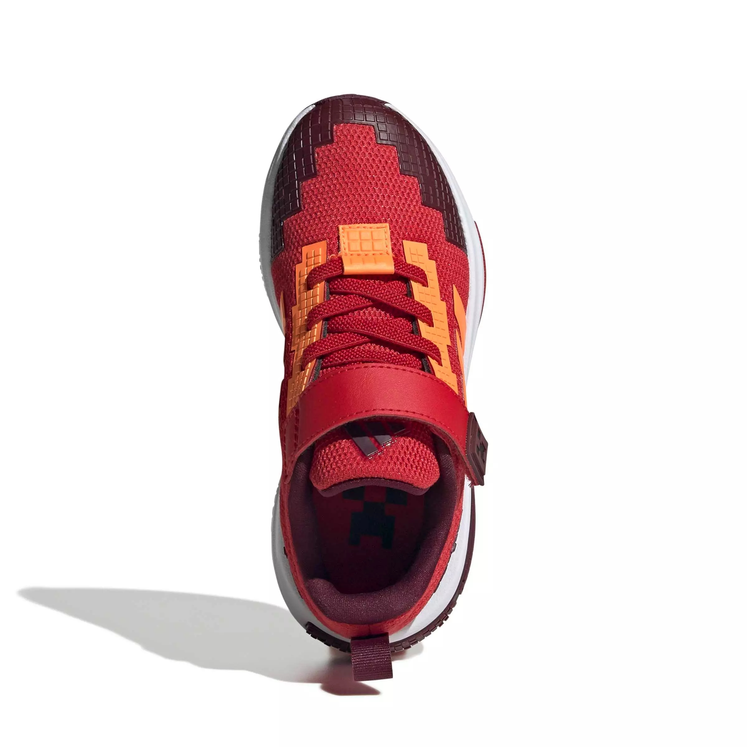 adidas Minecraft Pro "Better Scarlet/Lucid Orange/Maroon" Preschool Boys' Shoe - SCARLET/ORANGE/MAROON
