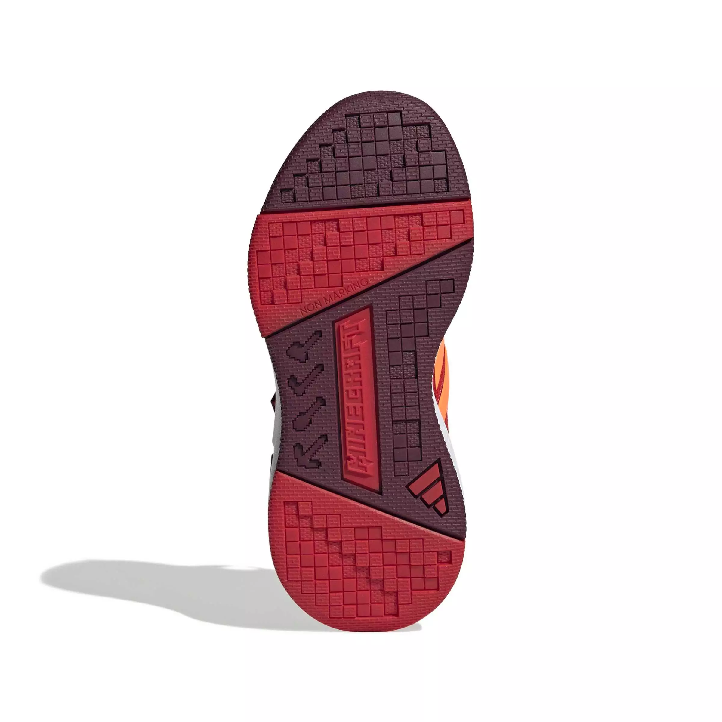 adidas Minecraft Pro "Better Scarlet/Lucid Orange/Maroon" Preschool Boys' Shoe - SCARLET/ORANGE/MAROON