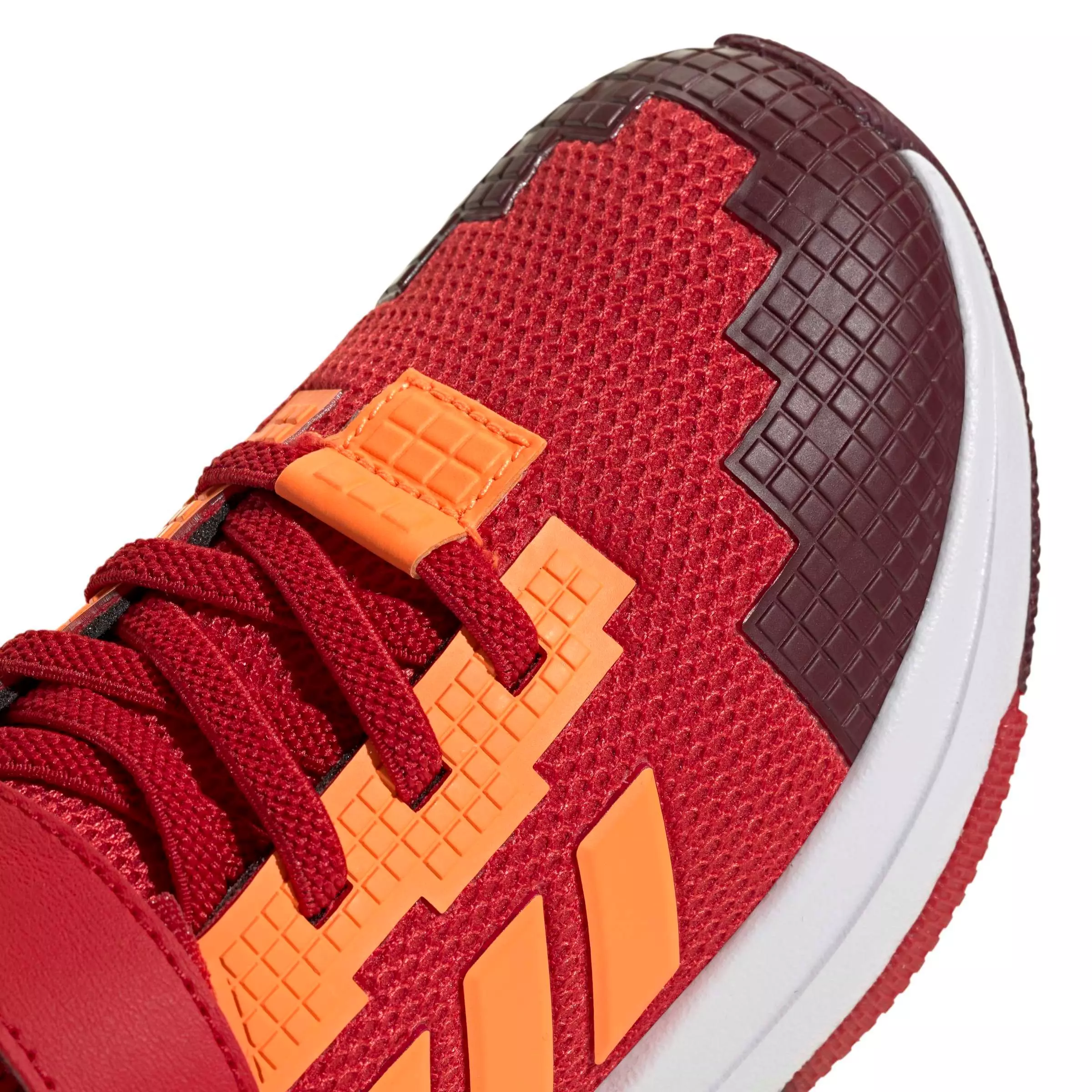 adidas Minecraft Pro "Better Scarlet/Lucid Orange/Maroon" Preschool Boys' Shoe - SCARLET/ORANGE/MAROON