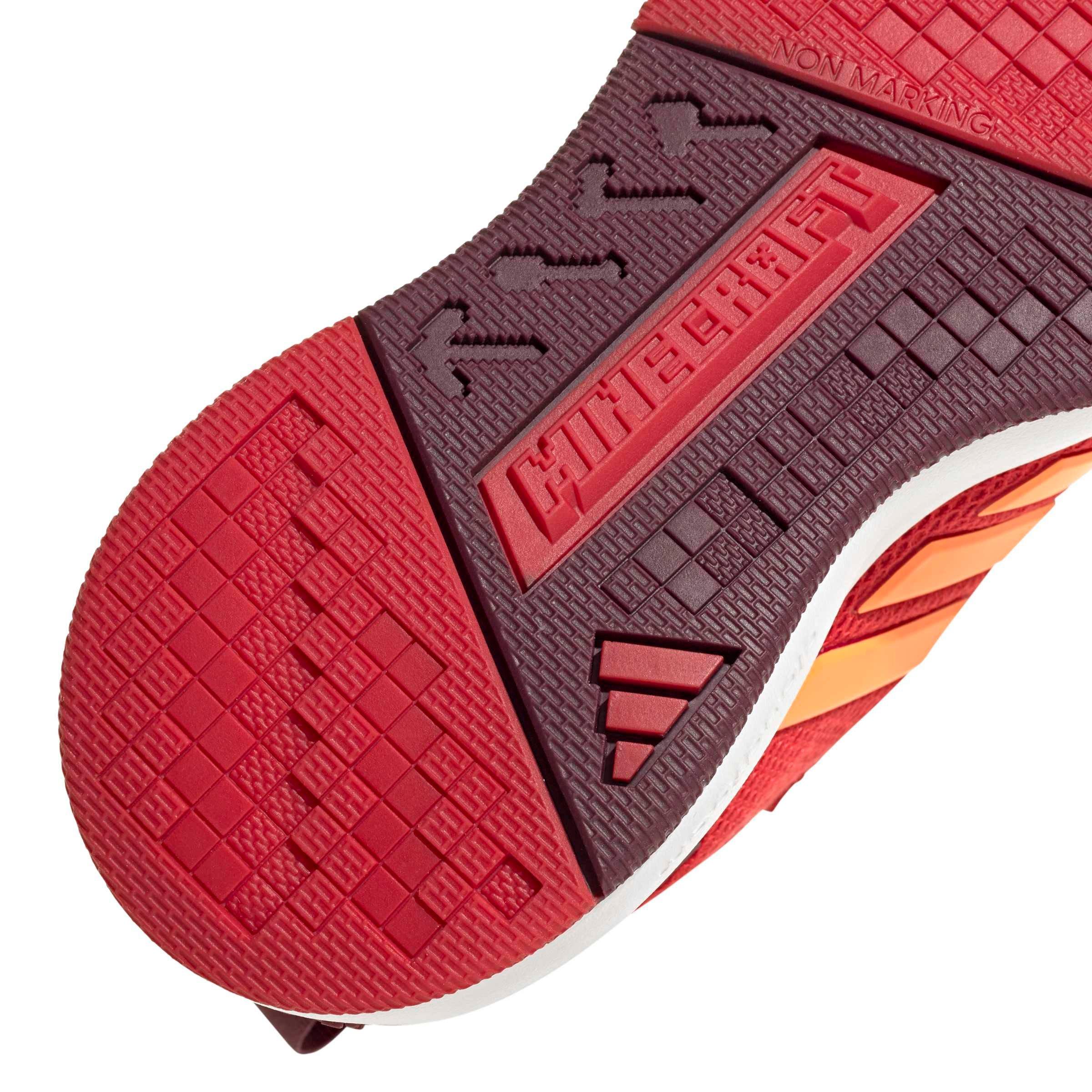 adidas Minecraft Pro "Better Scarlet/Lucid Orange/Maroon" Preschool Boys' Shoe - SCARLET/ORANGE/MAROON Thumbnail View 8