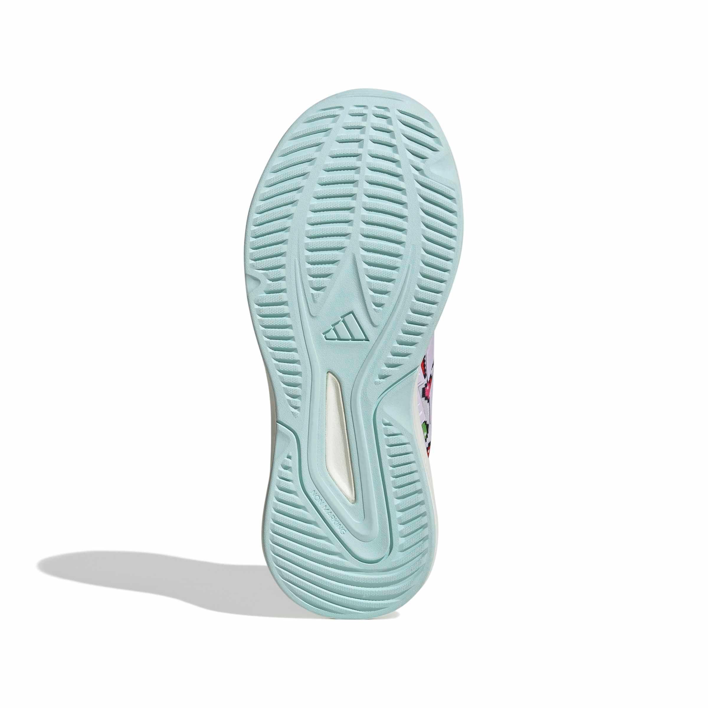 adidas Minecraft Fortarun 4.0 "Ice Lavender/Ice Lavender/Semi Flash Aqua" Grade School Girls' Shoe - LAVENDER/LAVENDER/AQUA Thumbnail View 6