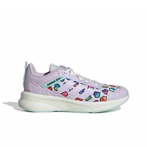 adidas Minecraft Fortarun 4.0 "Ice Lavender/Ice Lavender/Semi Flash Aqua" Grade School Girls' Shoe