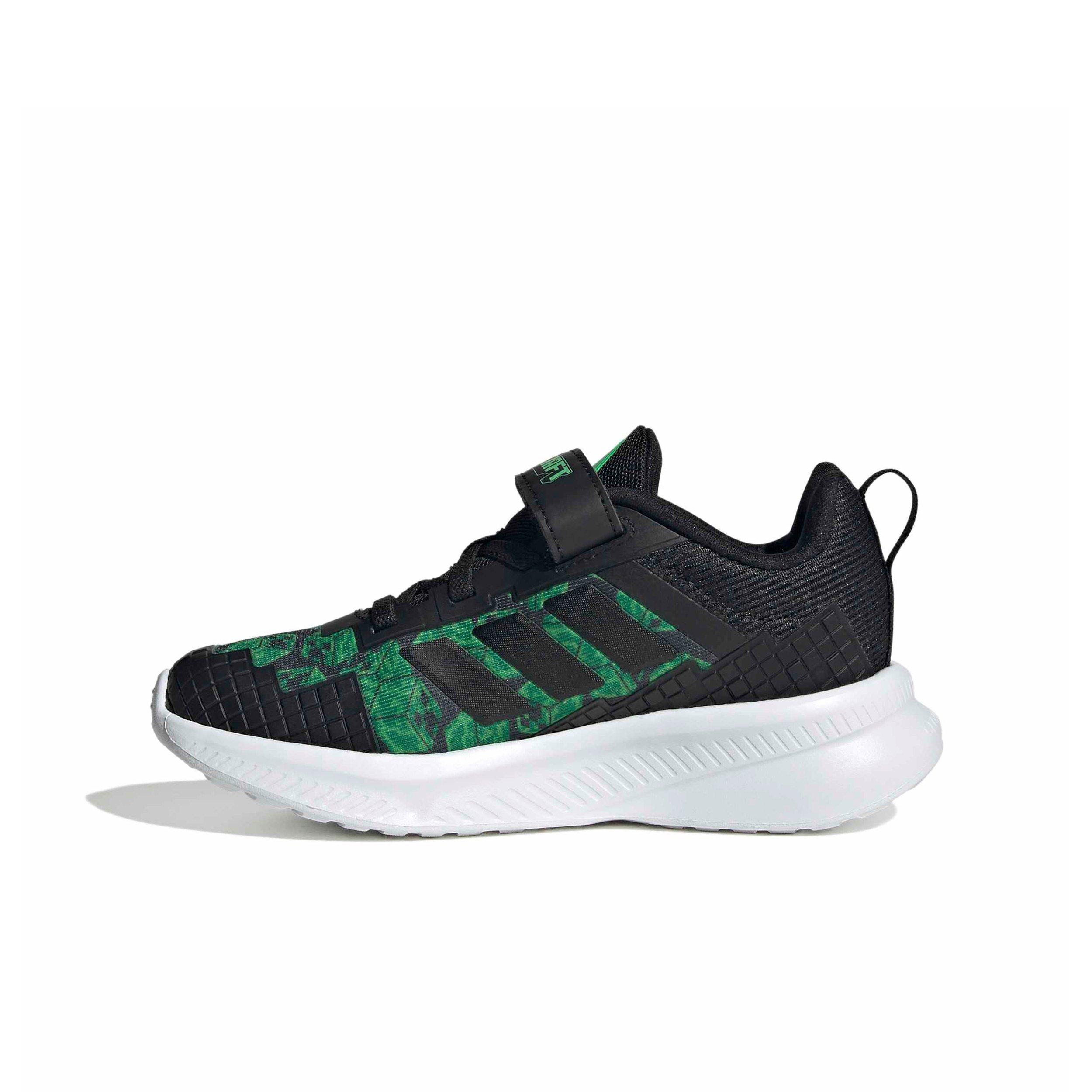 adidas Minecraft Fortarun 4.0 "Core Black/Core Black/Ftwr White" Preschool Boys' Shoe - BLACK/BLACK/WHITE Thumbnail View 2